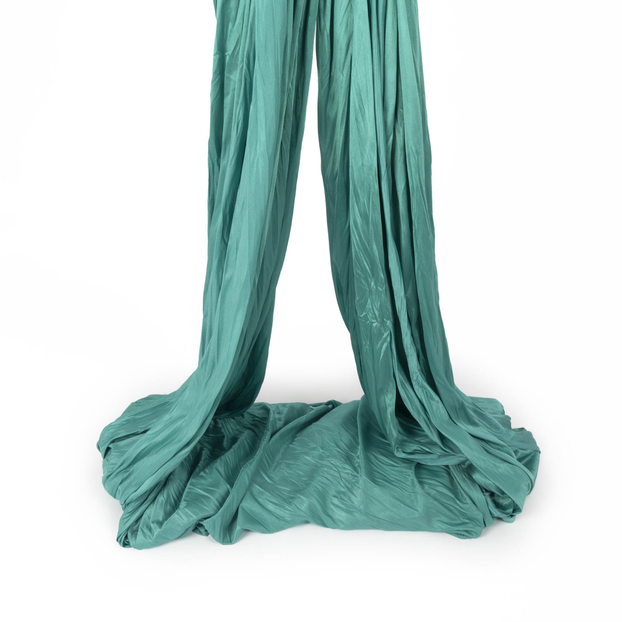 Prodigy 6m aerial yoga hammock piled up in jade green