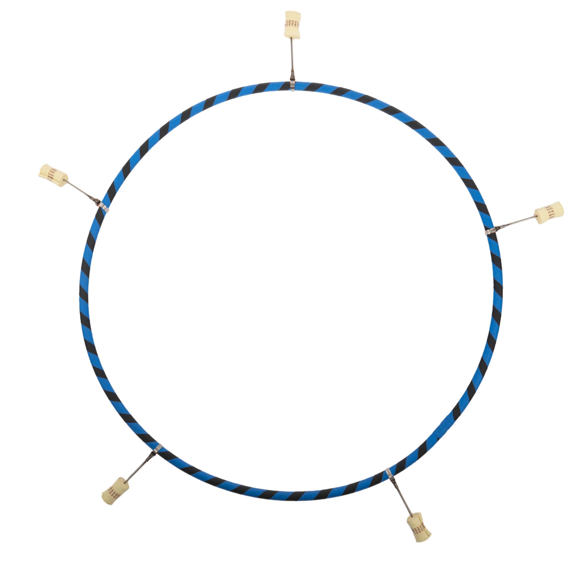 Black / blue echo travel hoop with 5 hot tips