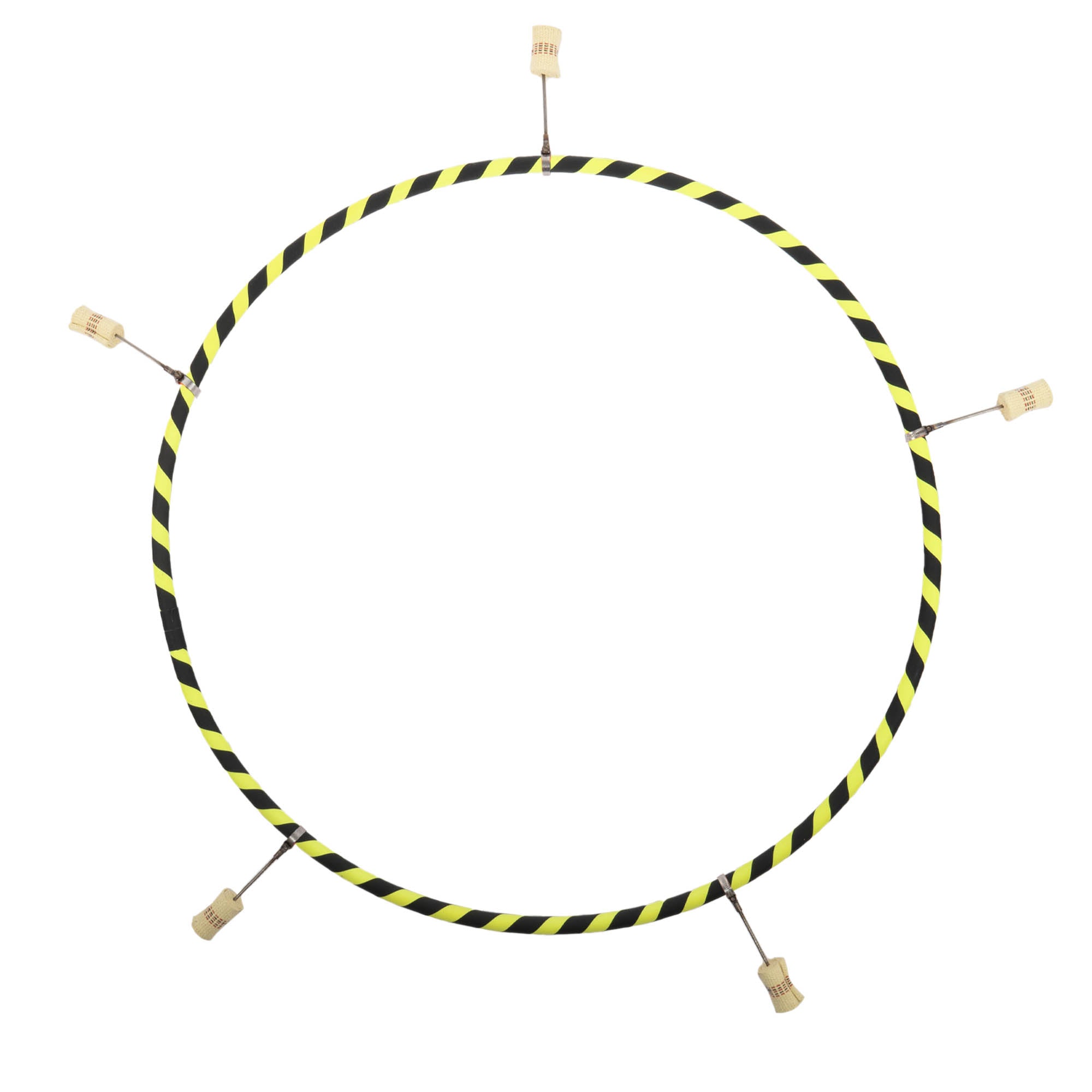 Black / yellow echo travel hoop with 5 hot tips