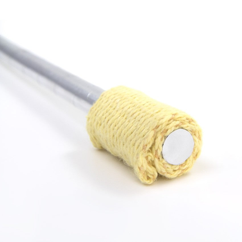 fire eating stick, close up of end