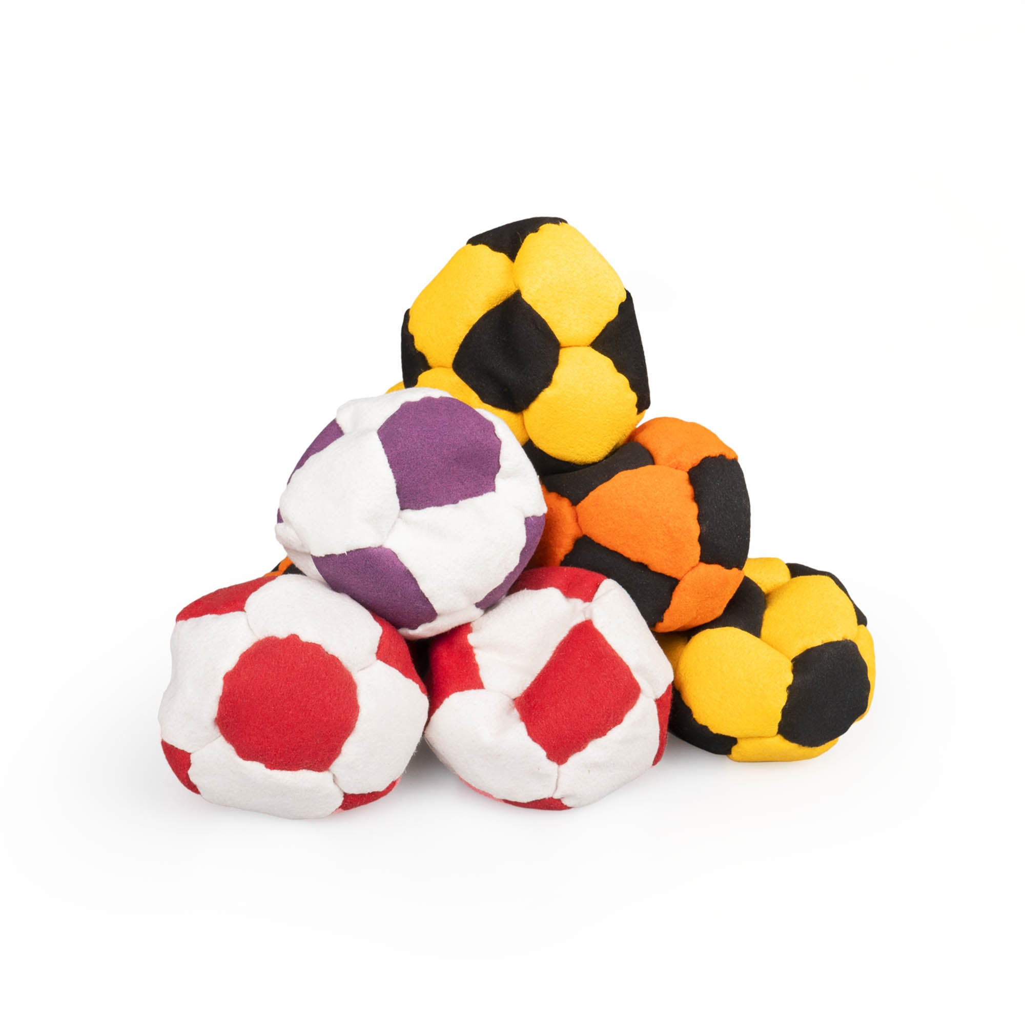 All color variant firetoys hacky sacks stacked up