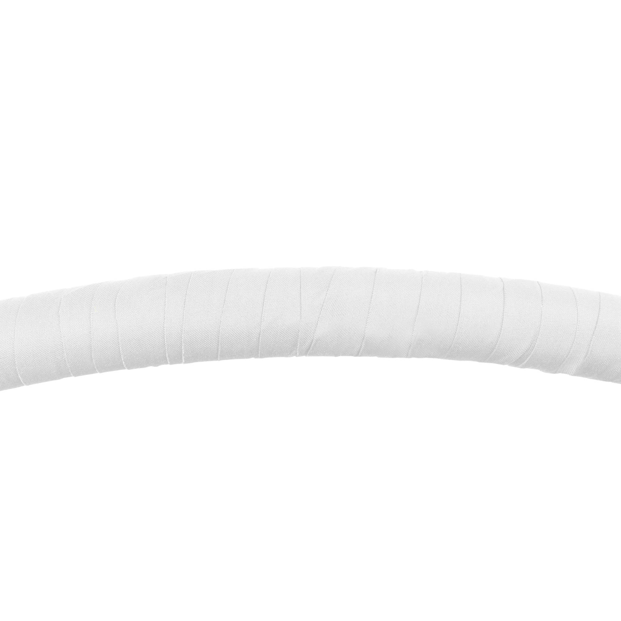 hoop taped with white 3.8cm wide
