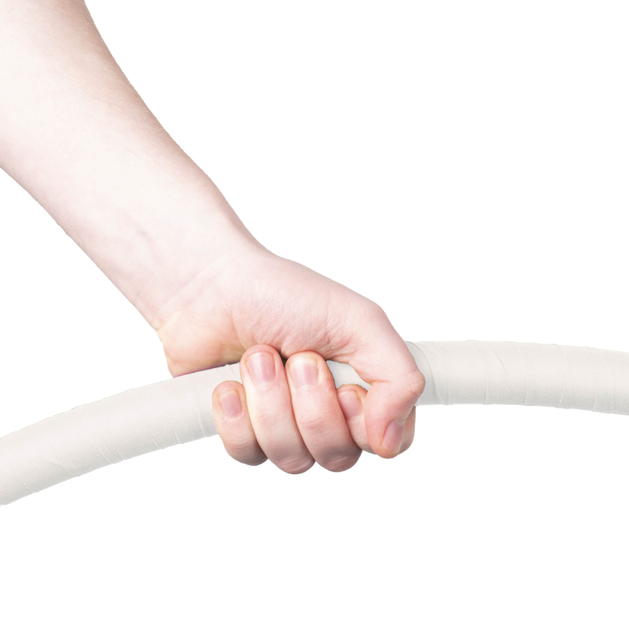 hoop taped with white 5cm wide