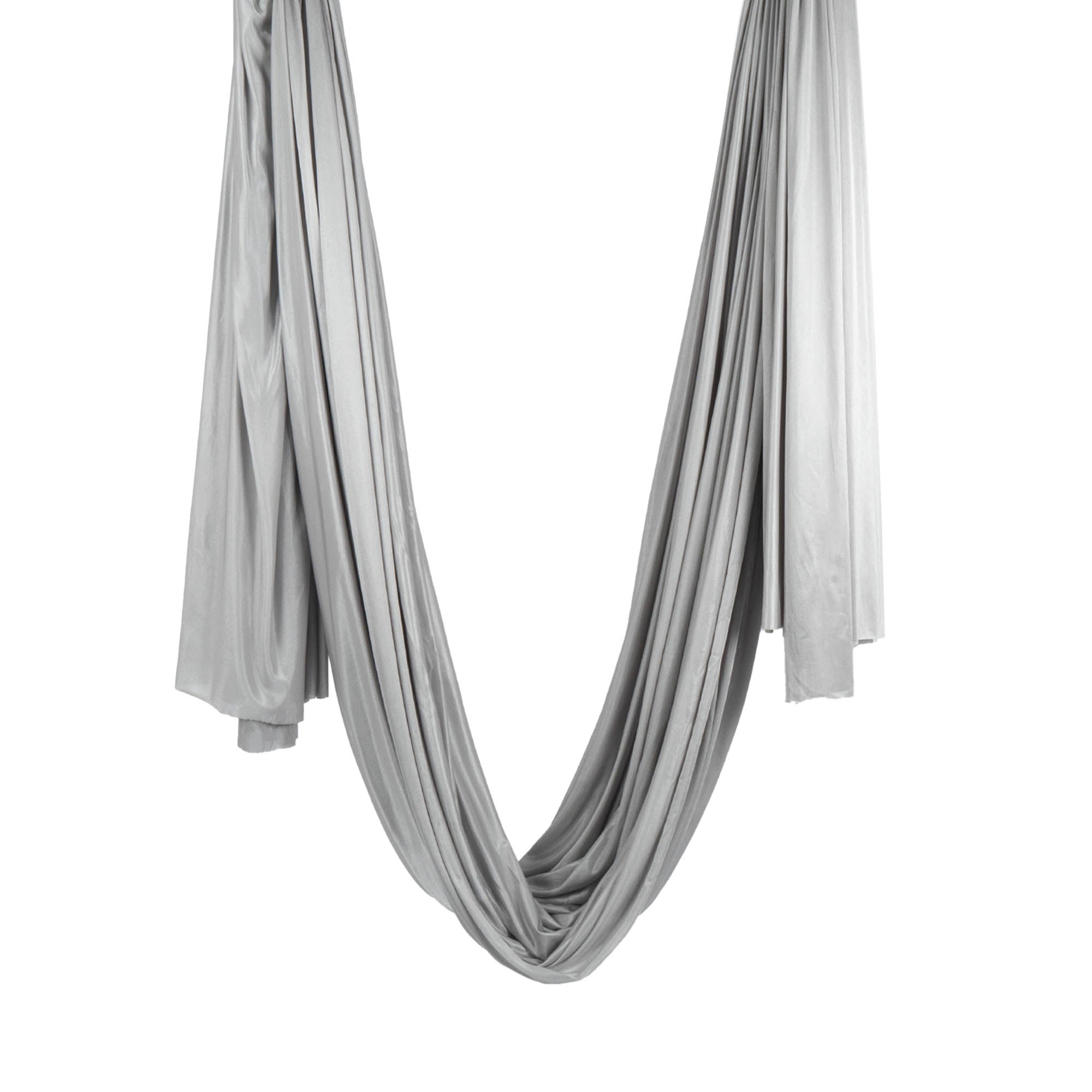 Silver yoga hammock rigged
