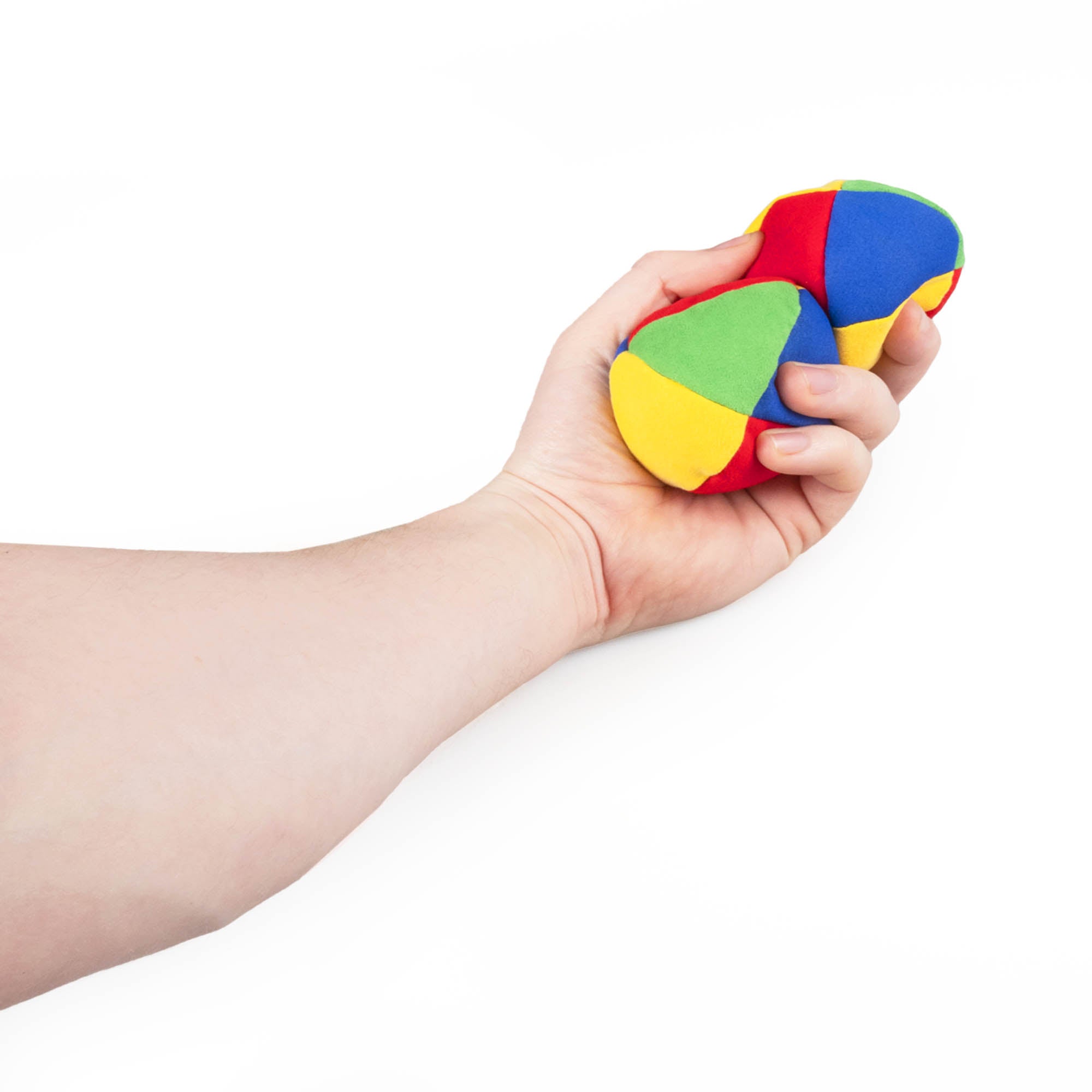 Beach two balls in hand