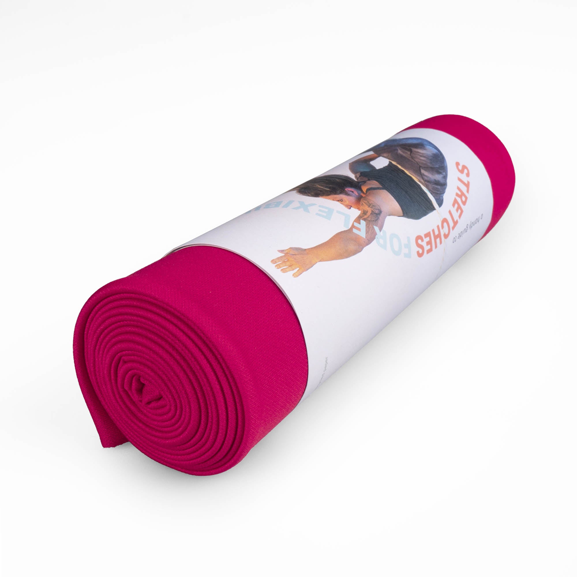 Hot pink stretch silk packaged