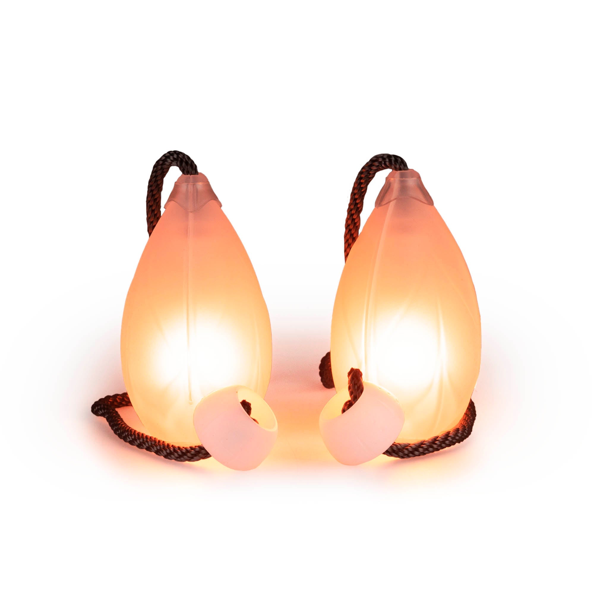 Flowtoys Podpoi V2 glowing in a light background