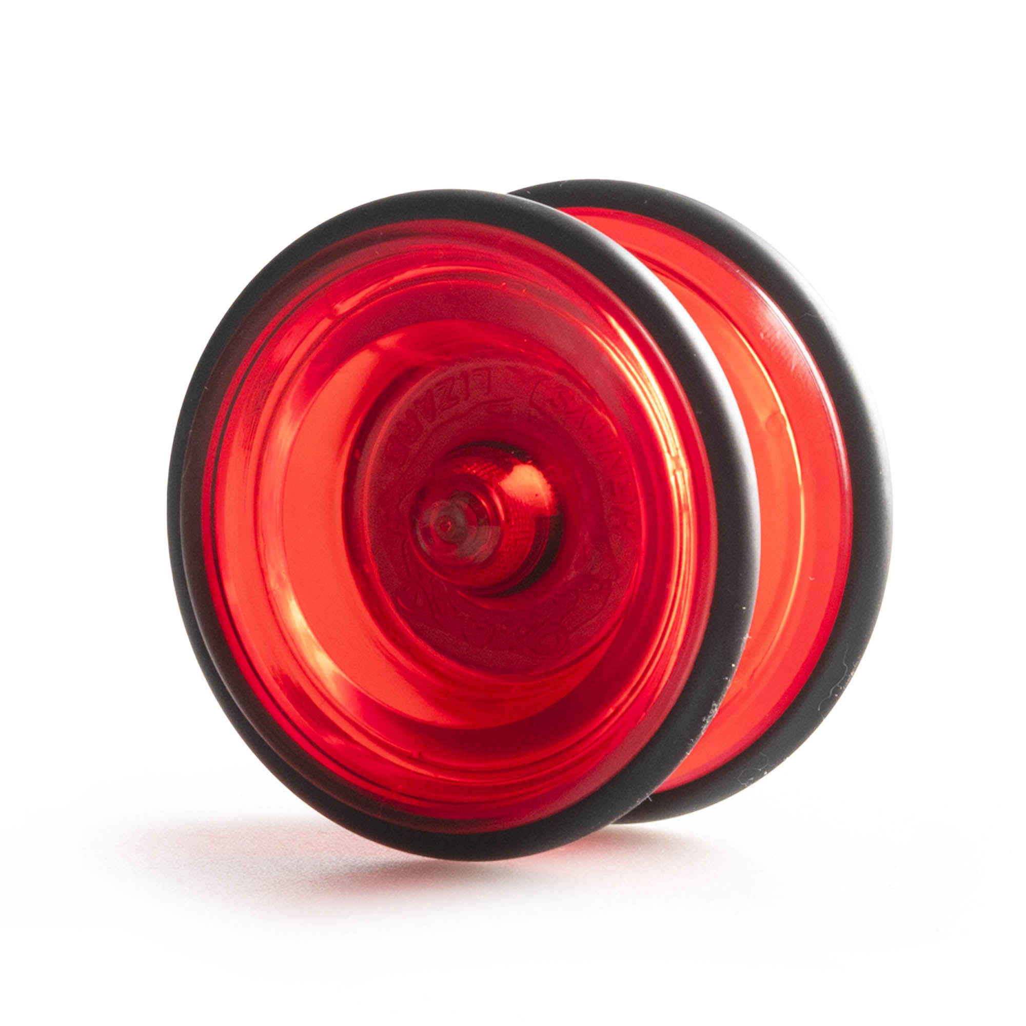 Henry's lizard yoyo in red at angle