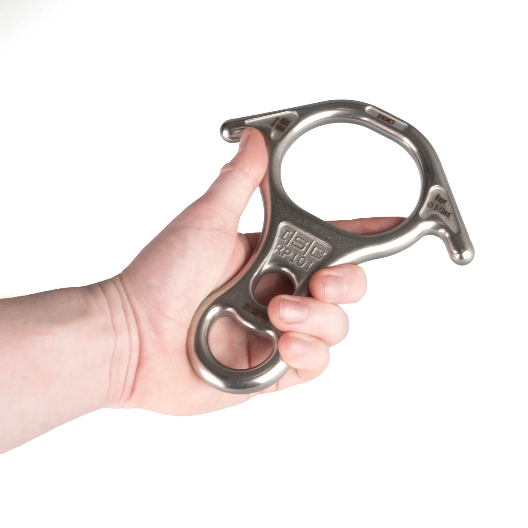 ISC steel figure of 8 on in hand