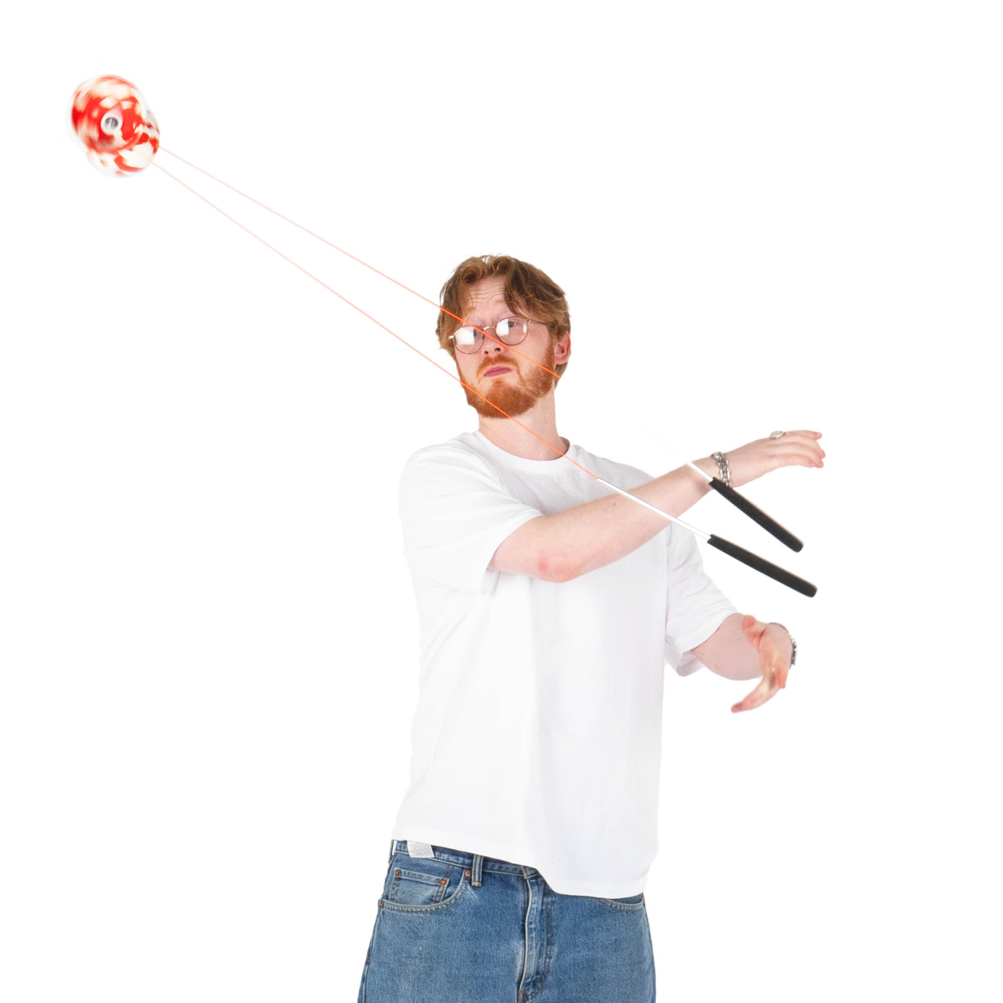 Juggle dream jester red / white action shot