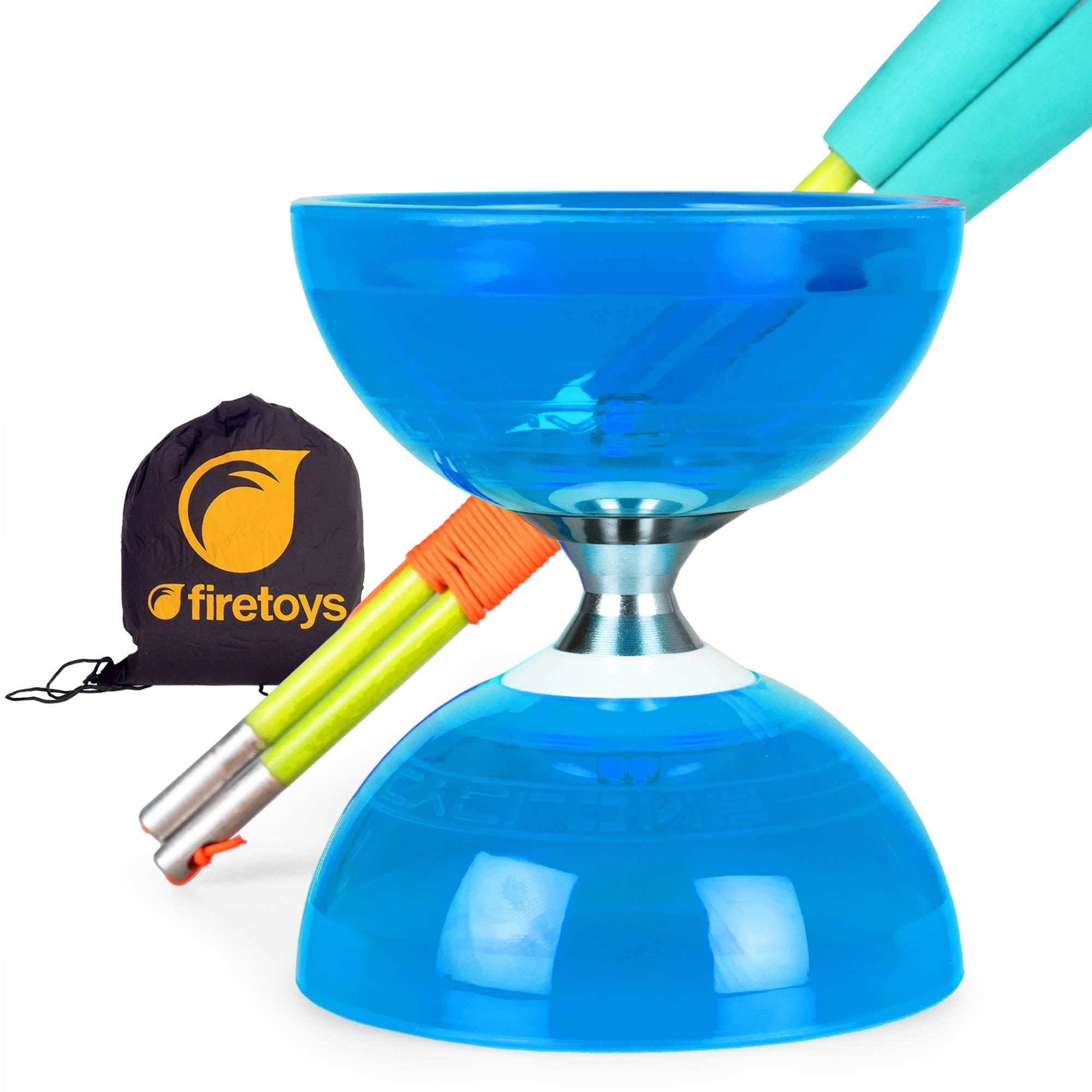 blue with green sticks