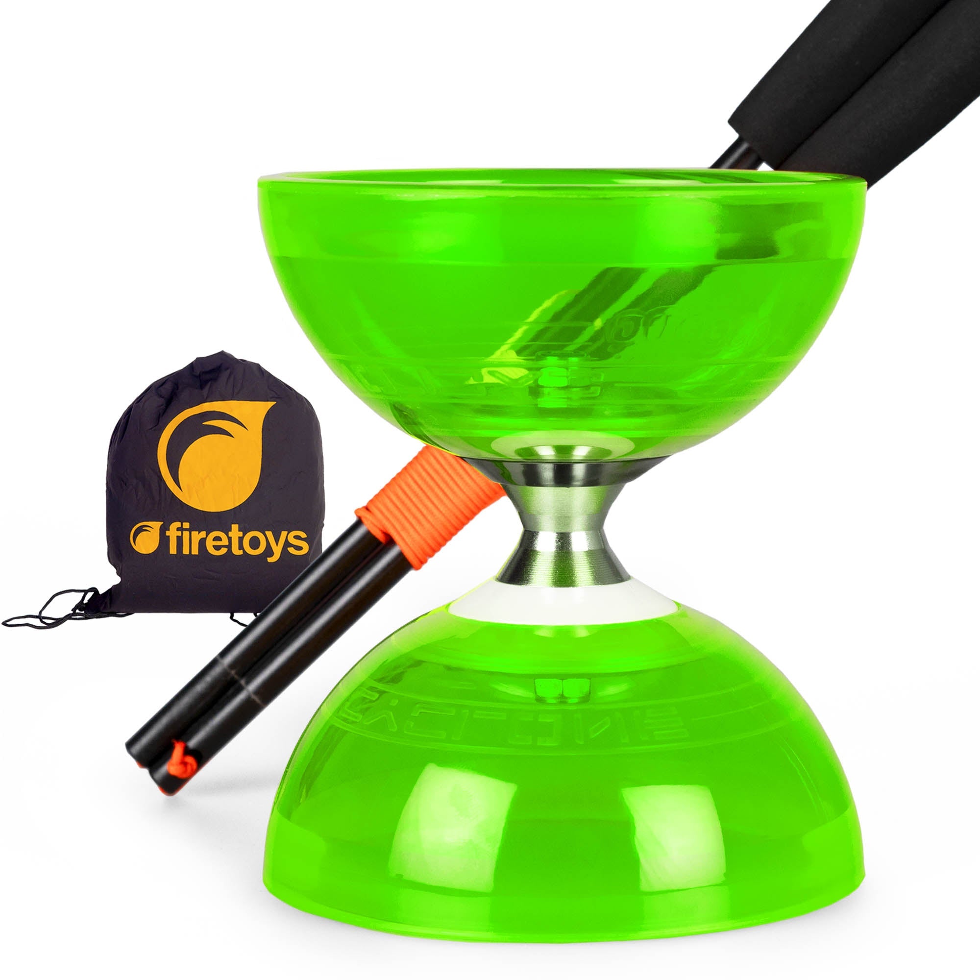 green with green sticks