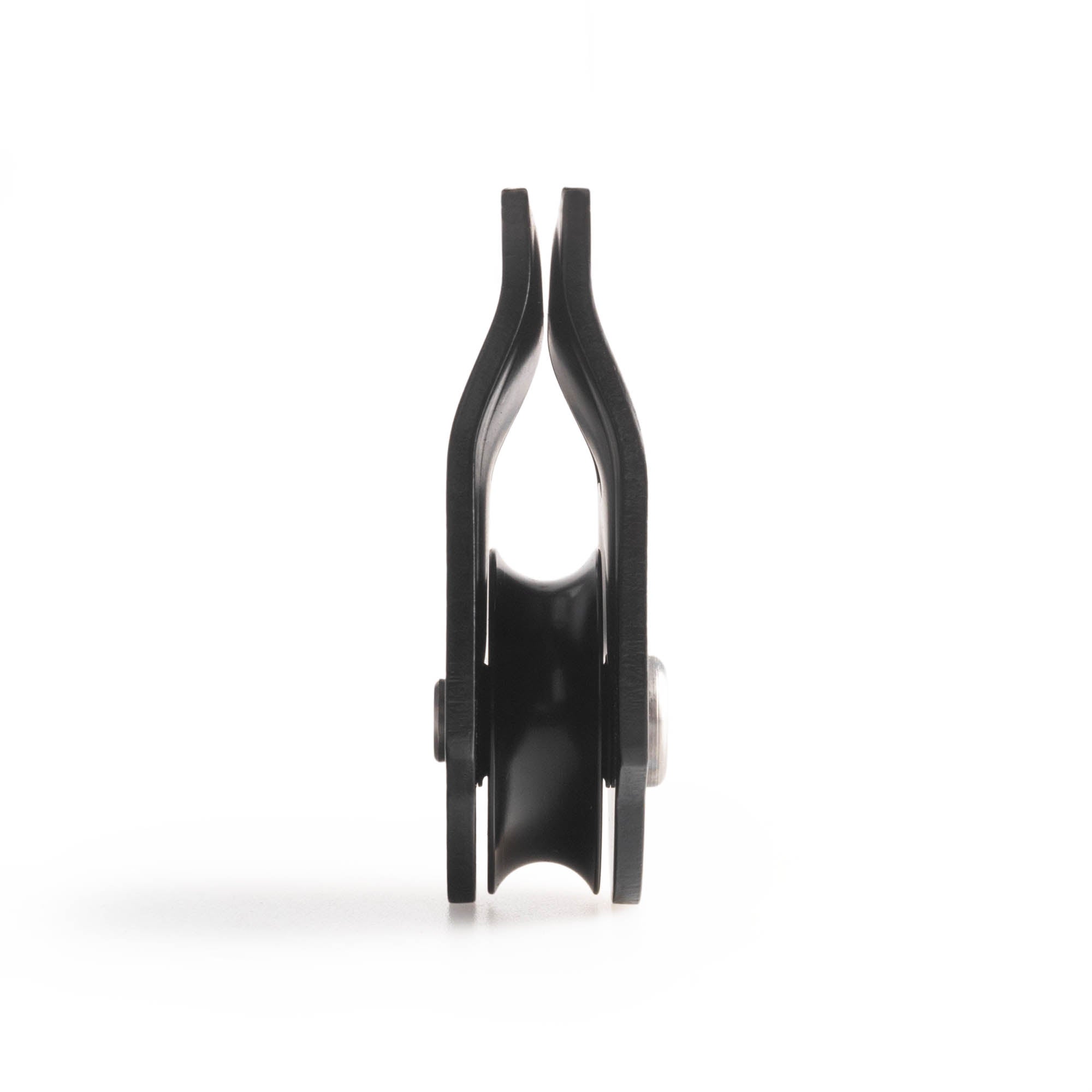 Petzl rescue pulley in black side on