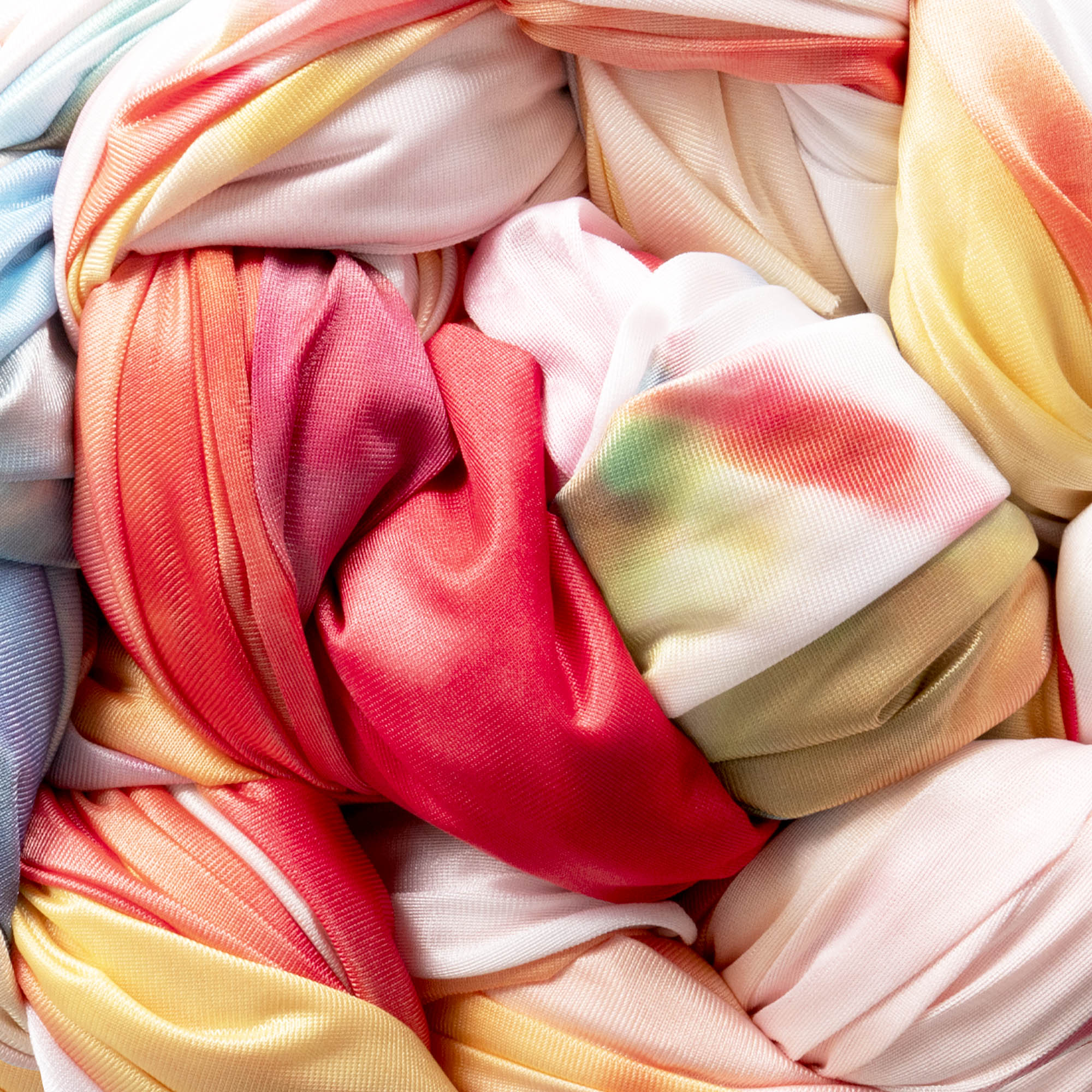 Watercolor splash coiled close up