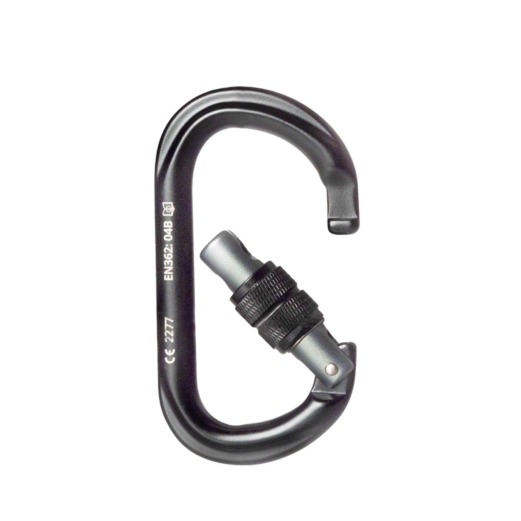 Prodigy SG-2 Screw gate carabiner - black open