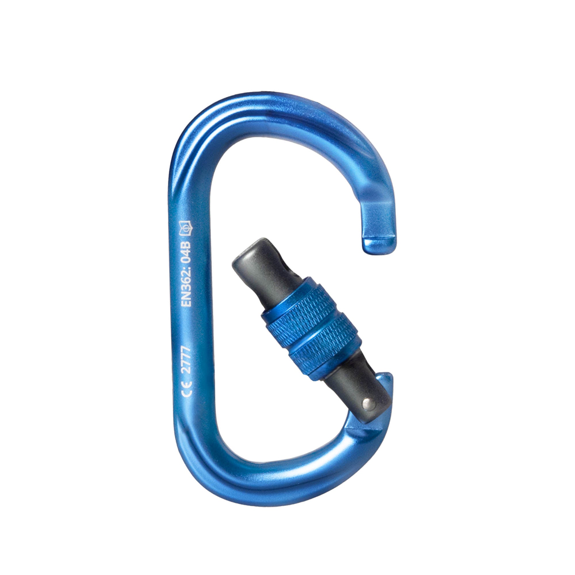 Prodigy SG-2 Screw gate carabiner - blue open