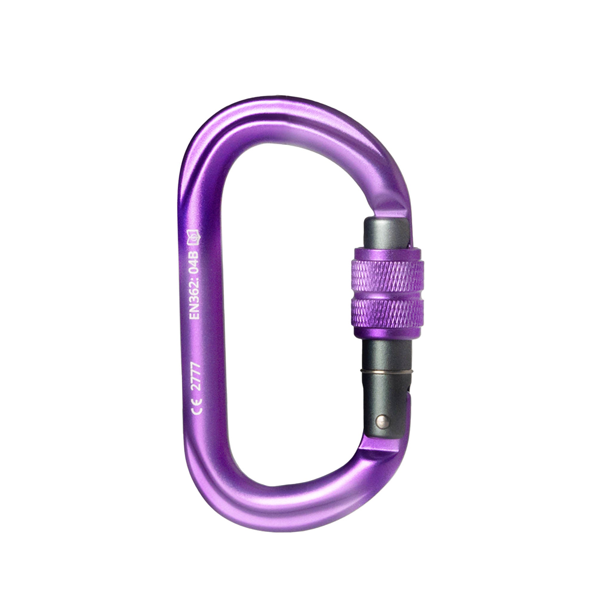 Prodigy SG-2 Screw gate carabiner - purple locked