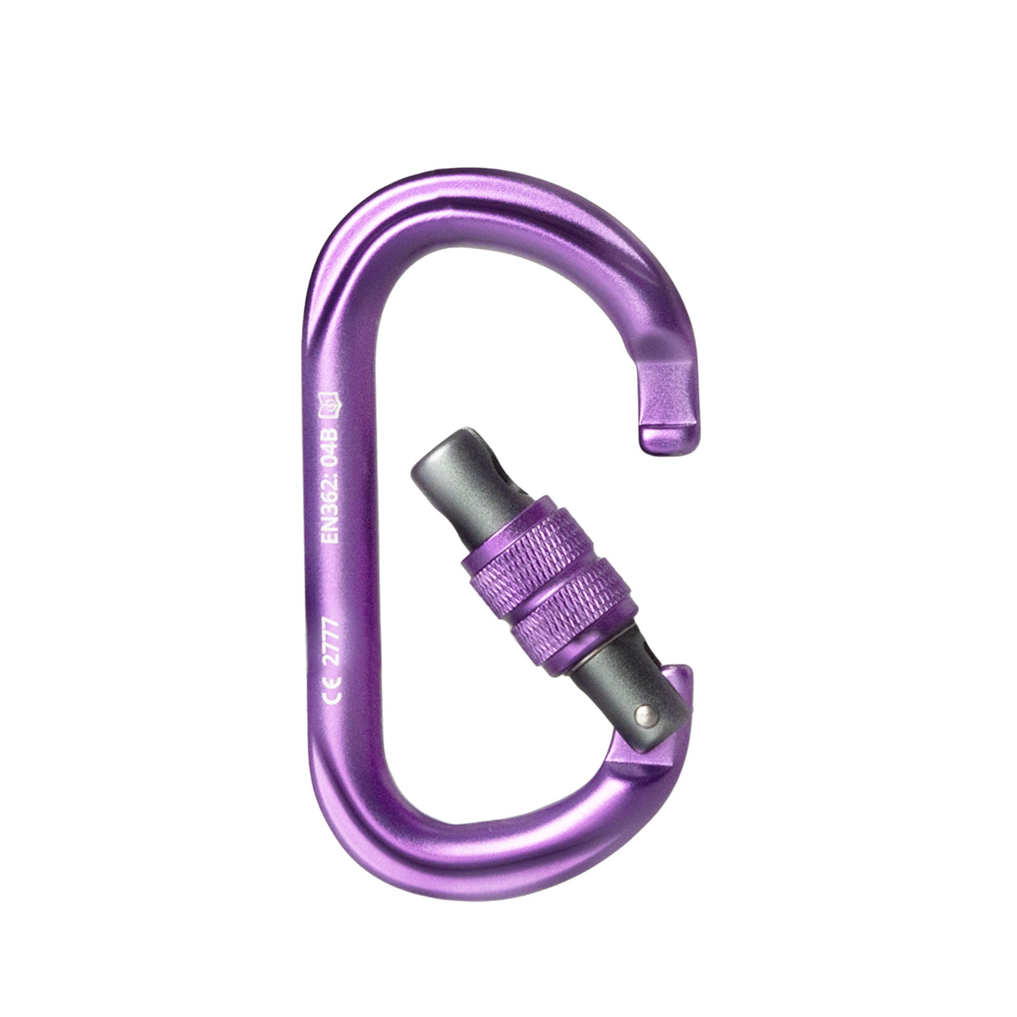 Prodigy SG-2 Screw gate carabiner - purple open