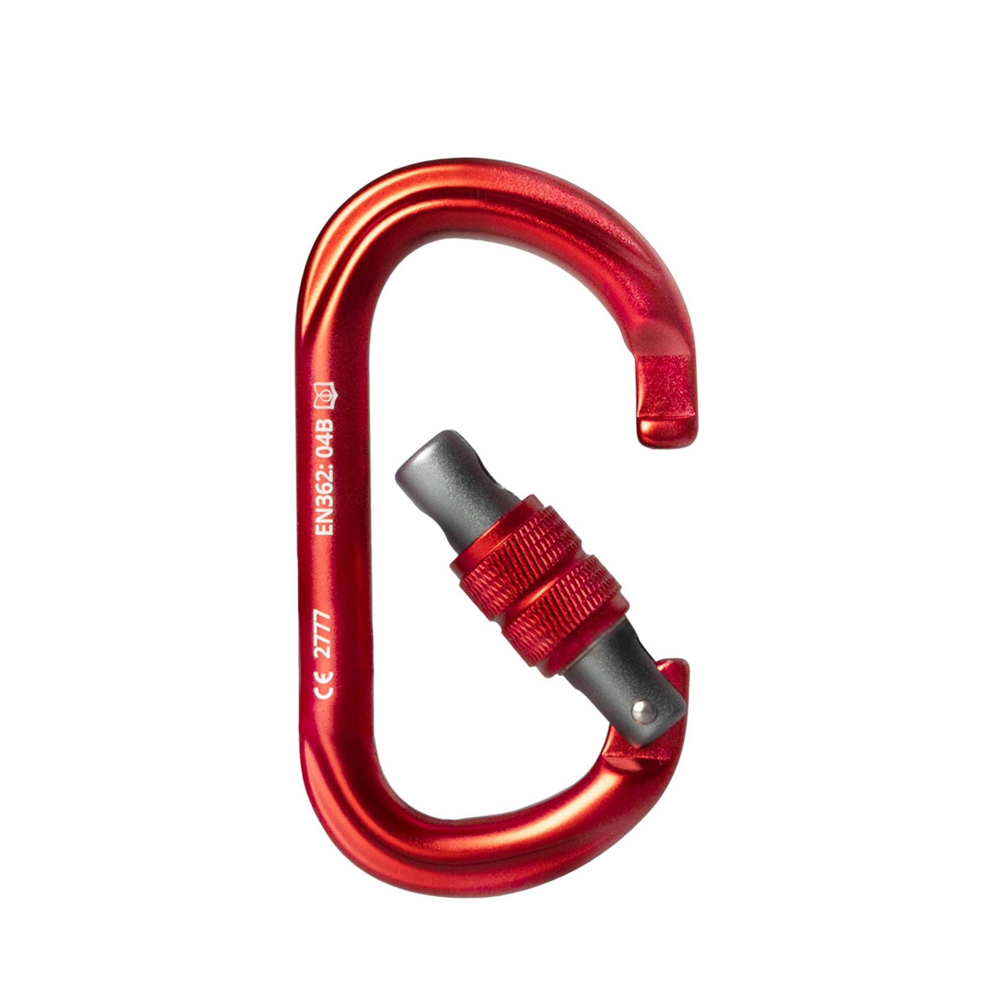 Prodigy SG-2 Screw gate carabiner - red open
