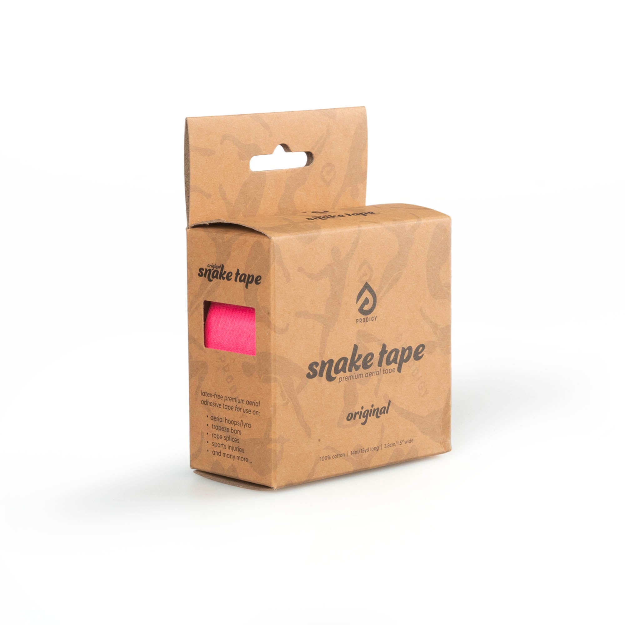 Prodigy snake tape packaged in hot pink