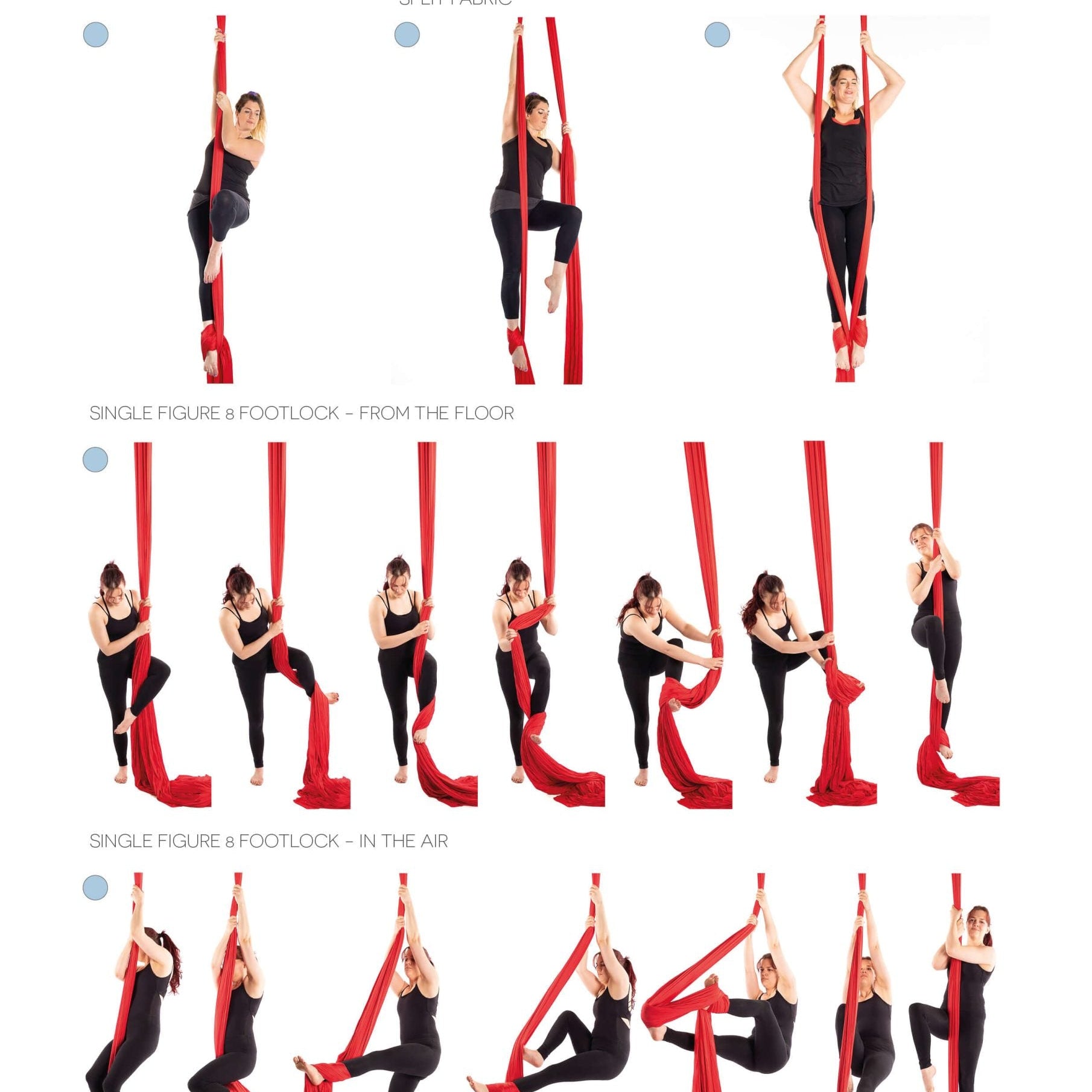 Silks Bible example page showing figure 8 footlocks with a series of photos