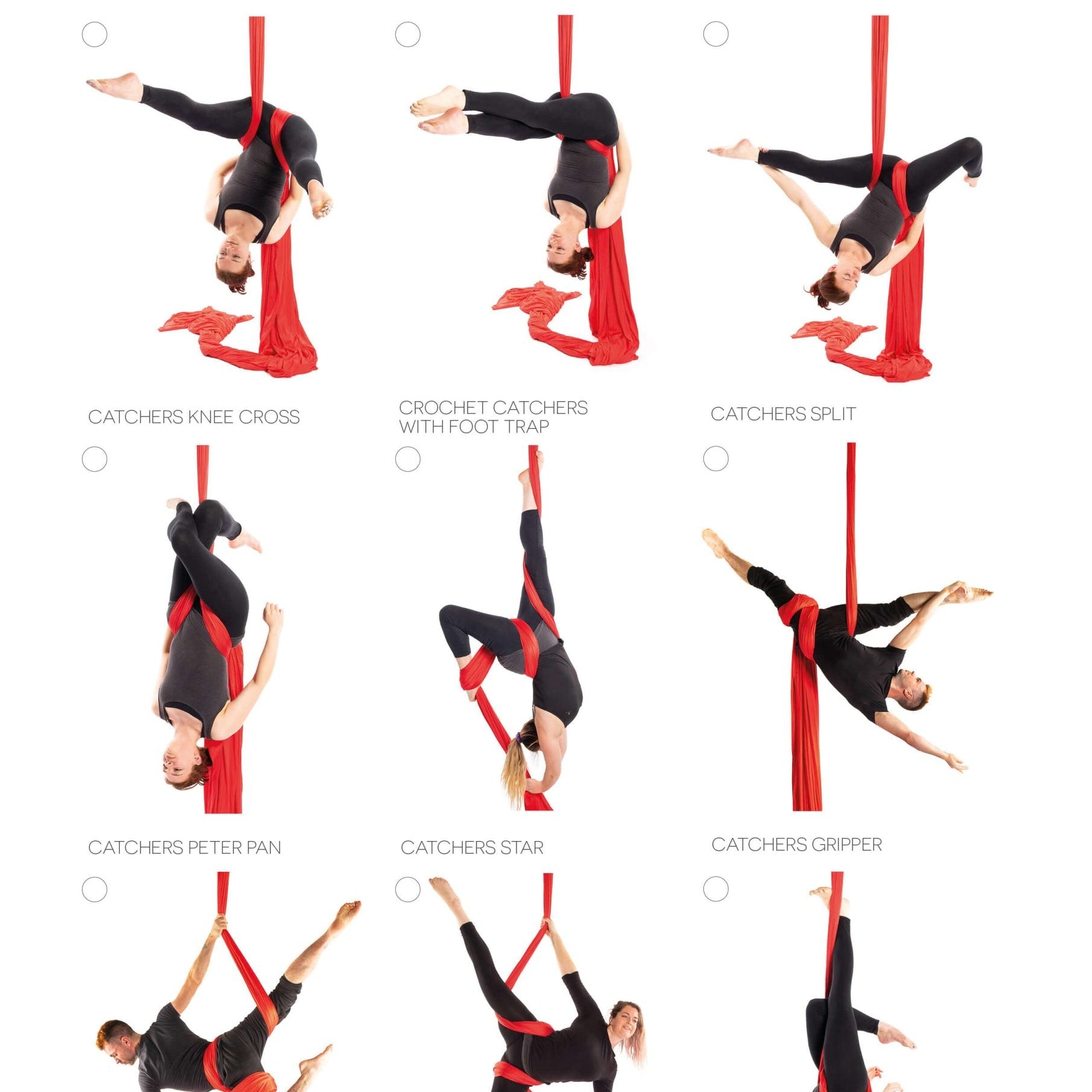 Silks Bible example page showing catchers skills with photos