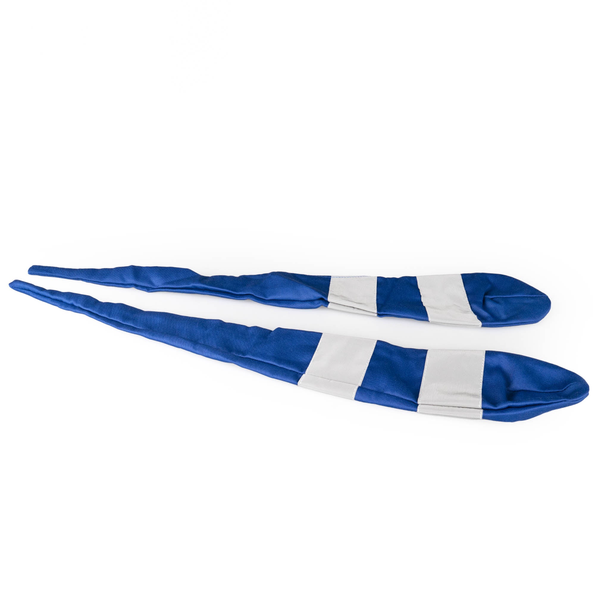 Status techno sock poi in blue reflecting