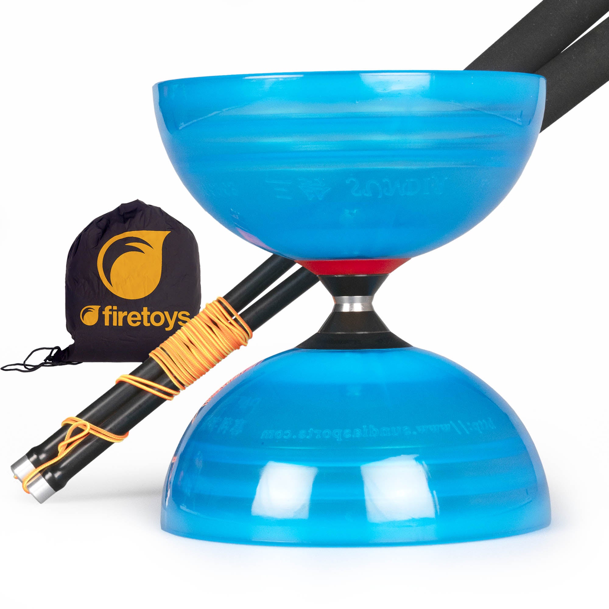 Blue diablo black hand sticks and firetoys bag