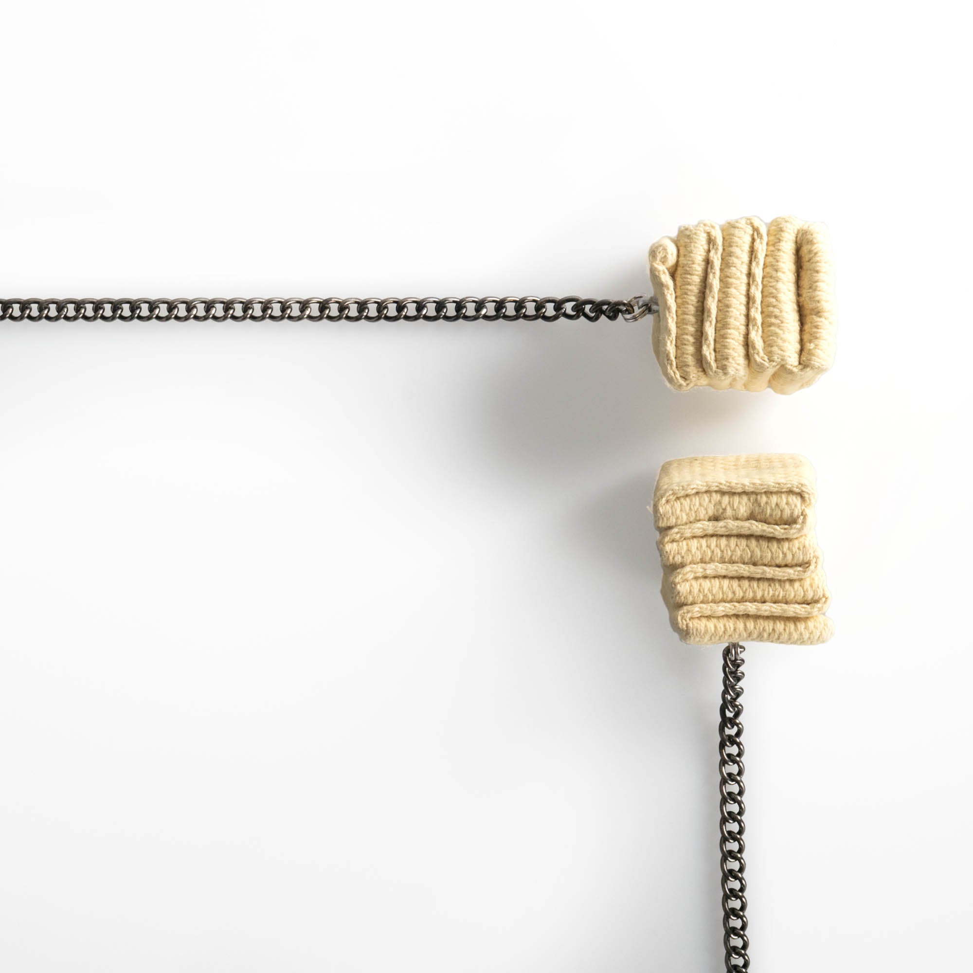 Trailblazer cathedral fire poi close up on wick ends