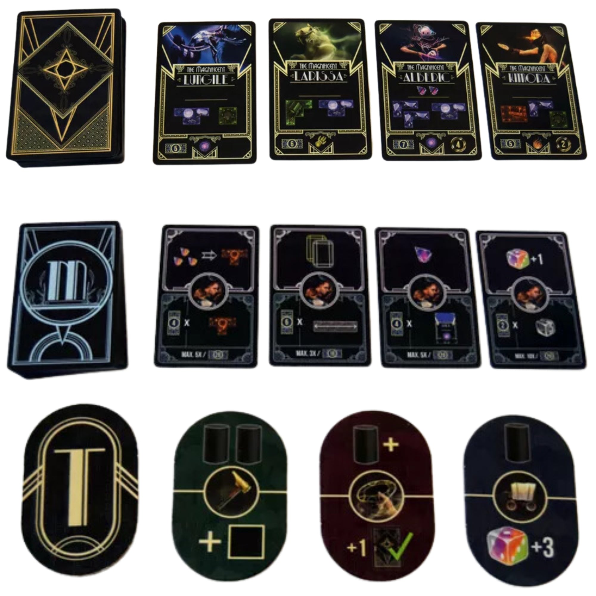 The Magnificent cards and tiles