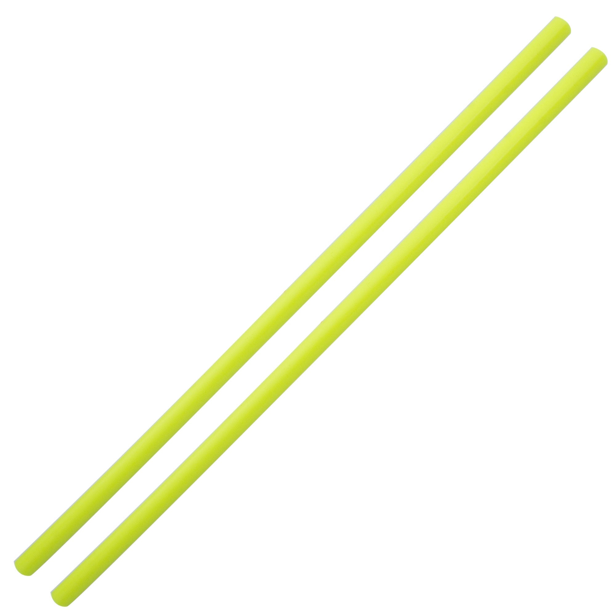 UV yellow silicone coated devil stick handsticks
