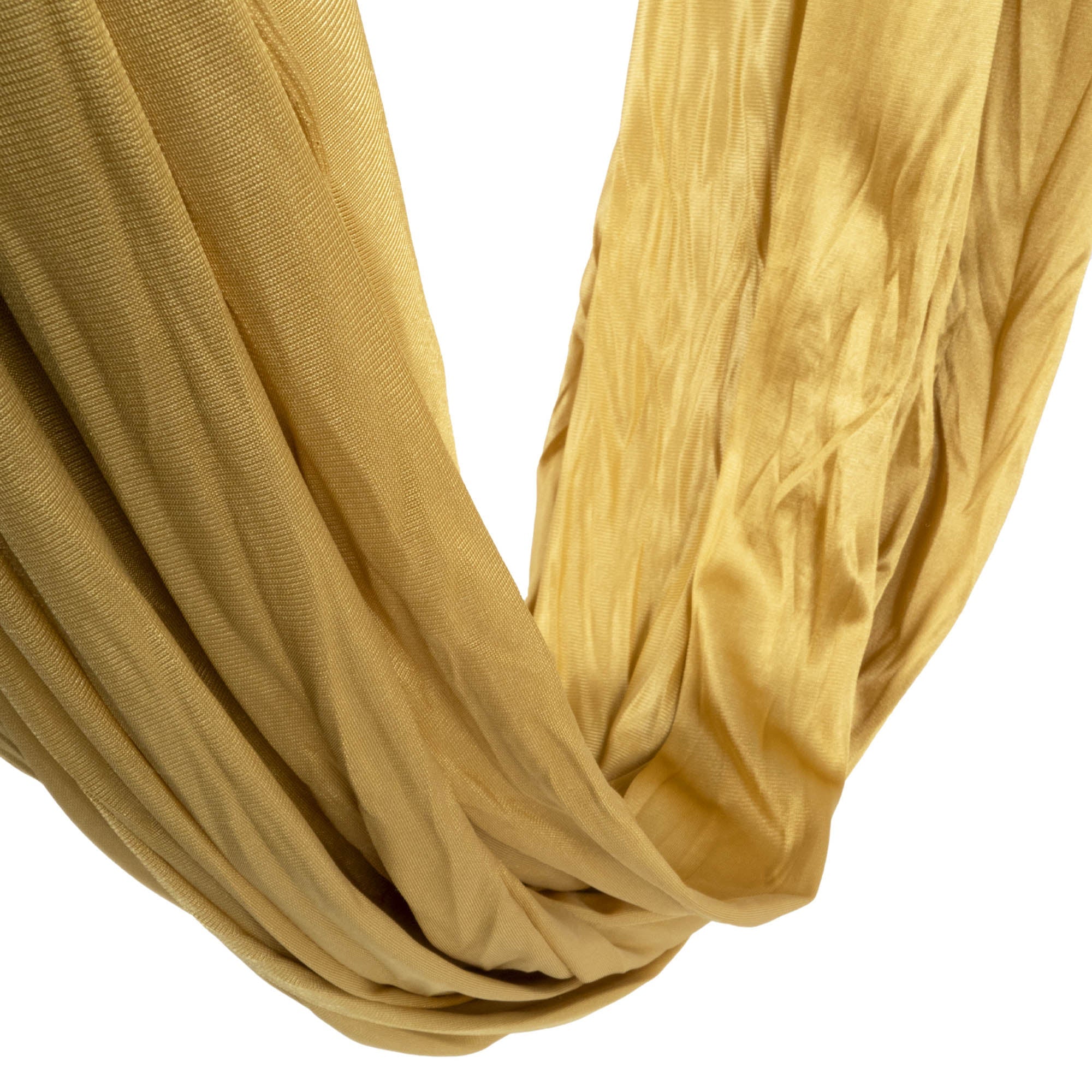 Prodigy 6m aerial yoga hammock in gold close up 