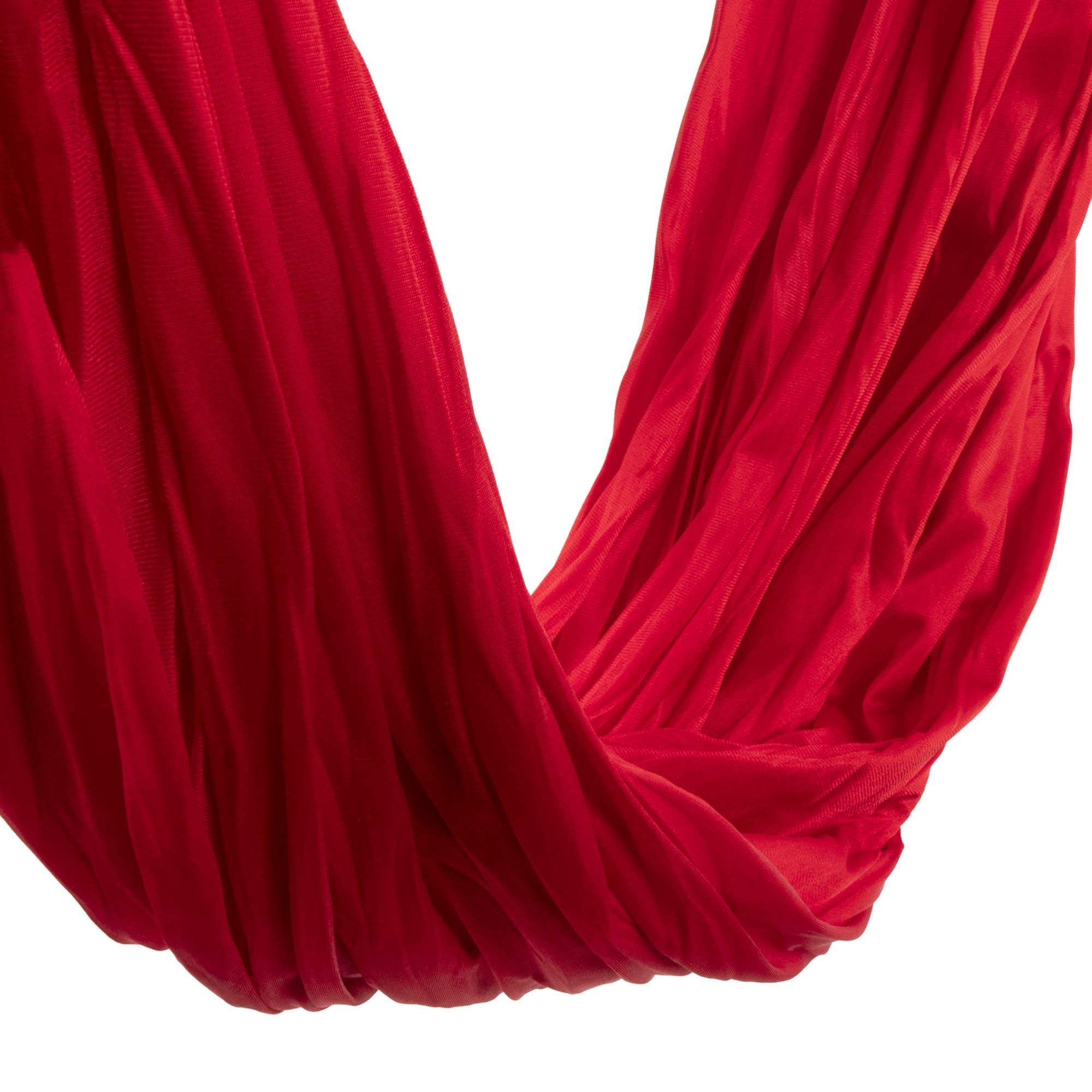 Prodigy 6m aerial yoga hammock in red close up 