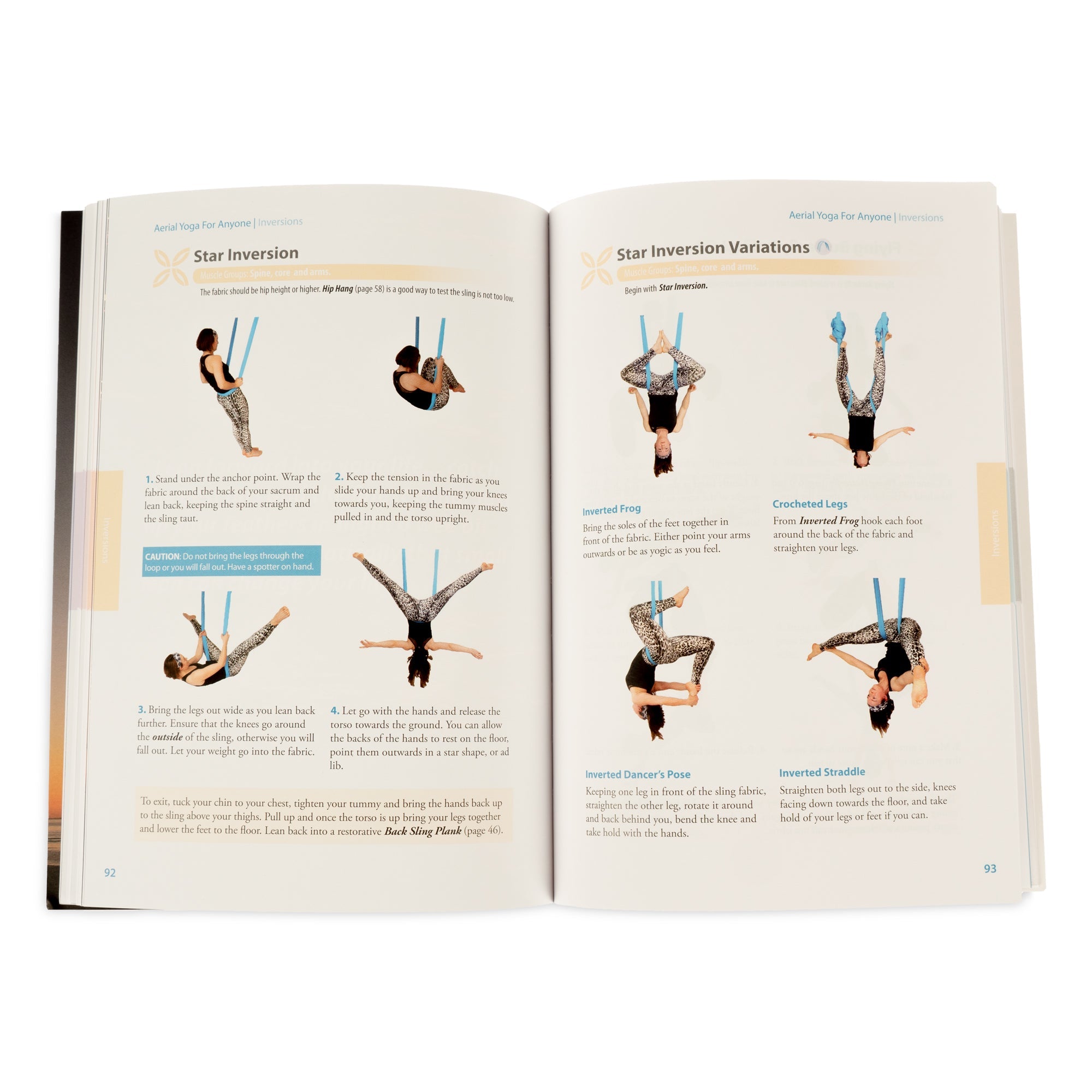 Images demonstrating different yoga inversions