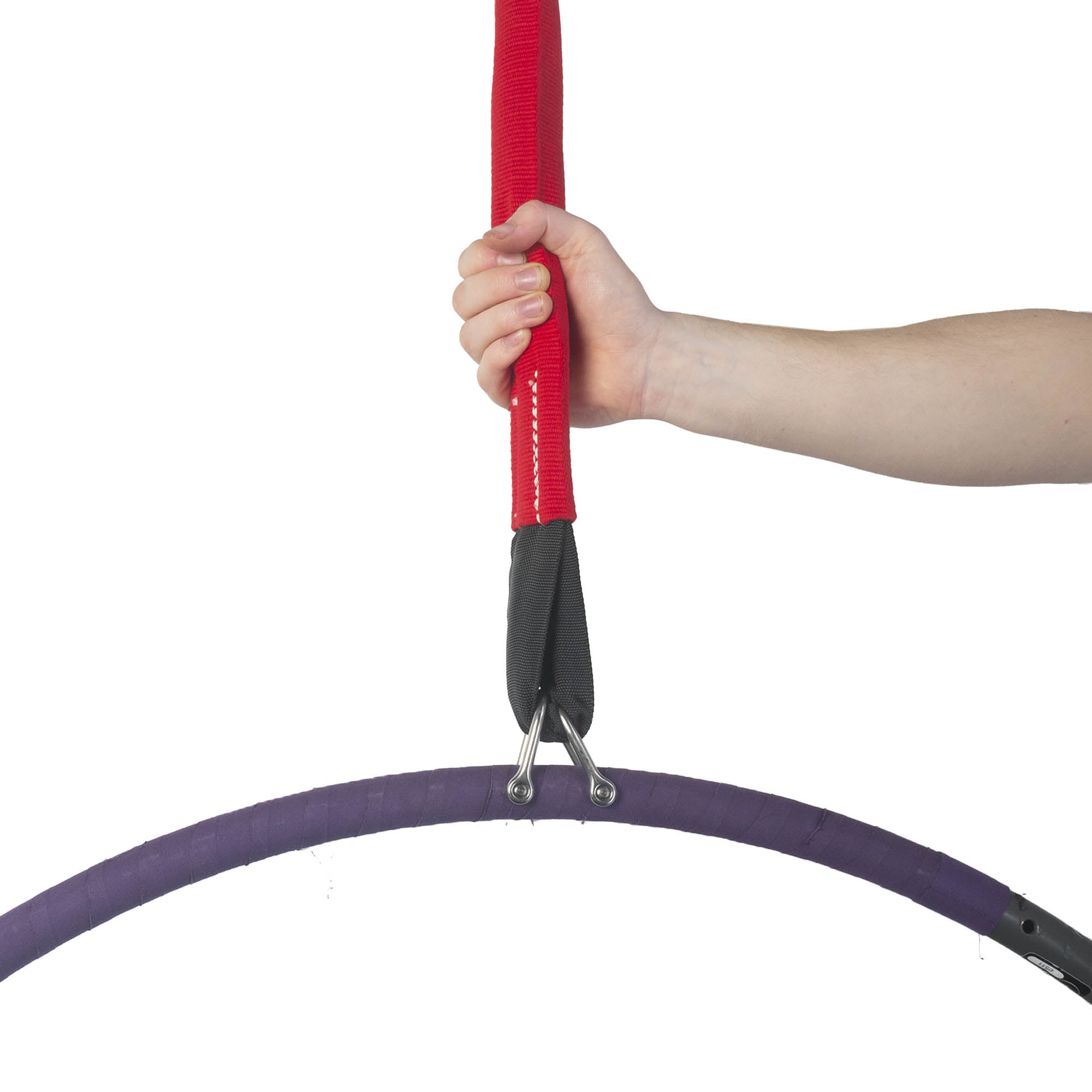 Hand gripping red Prodigy CottonSafe Rope