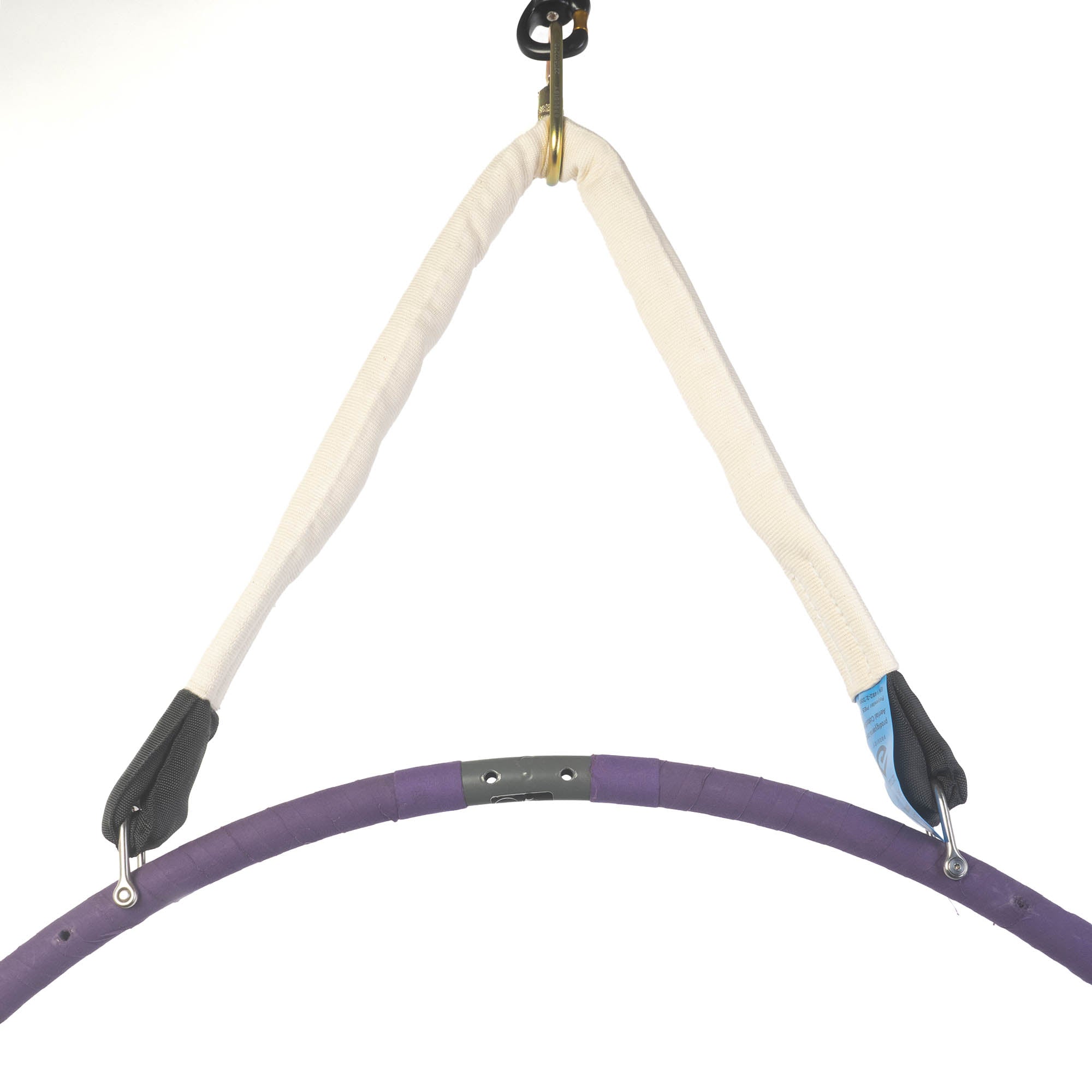 White Prodigy CottonSafe Rope attached to hoop
