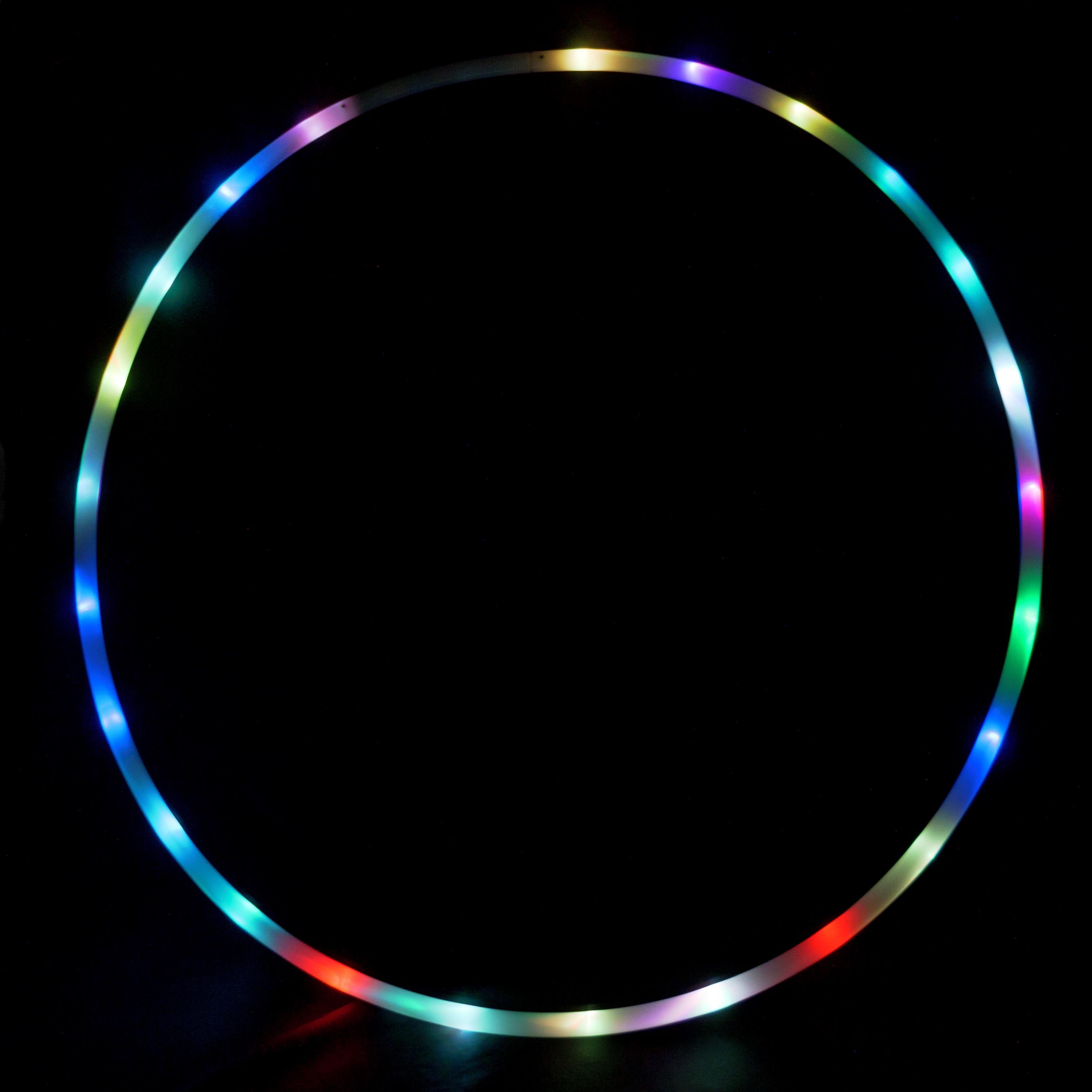 full hoop with lights on