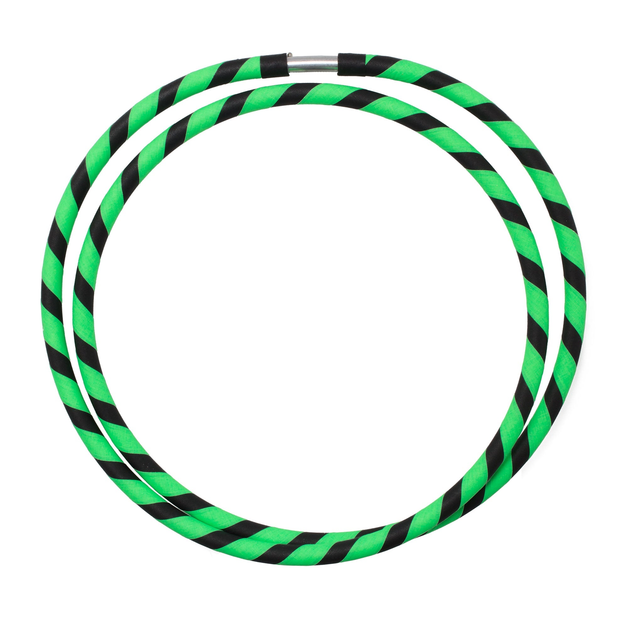 coiled green/black hoop