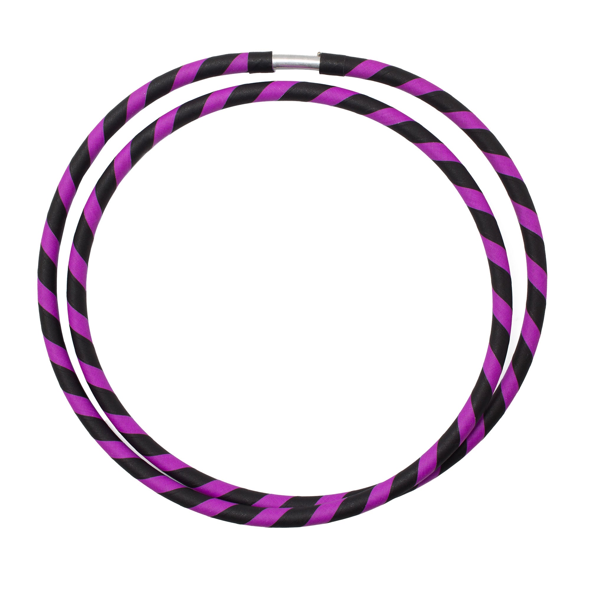 coiled purple/black hoop