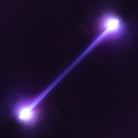 Echo spin staff 100cm glowing on a dark background