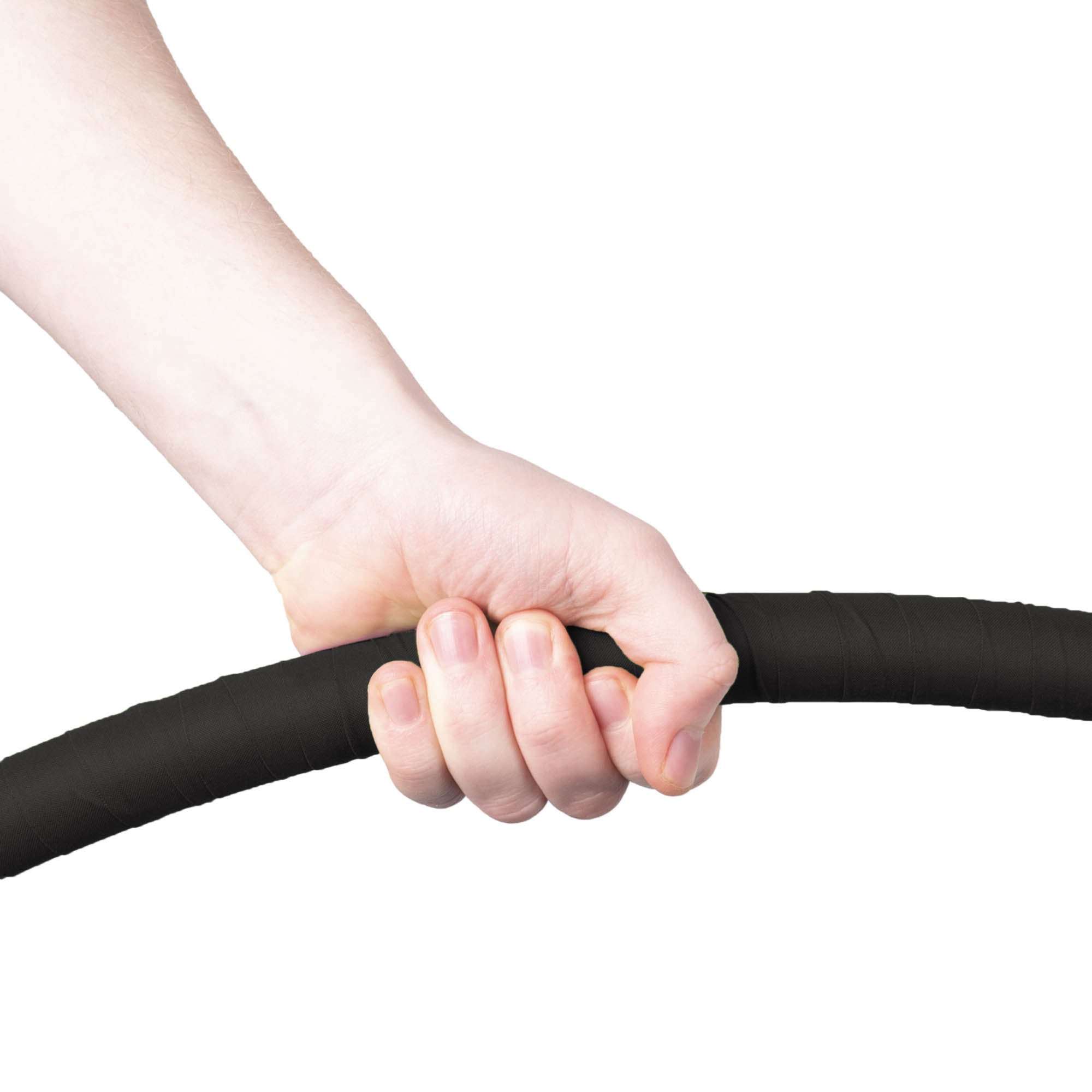 hoop taped with black 5cm wide