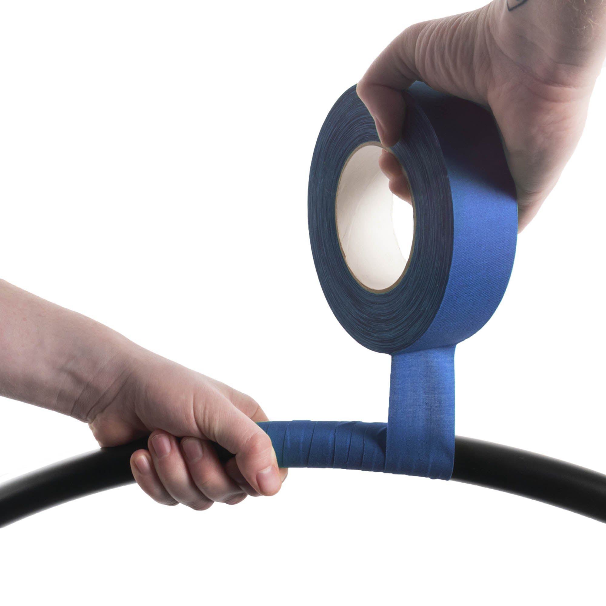taping a hoop with blue 3.8cm wide