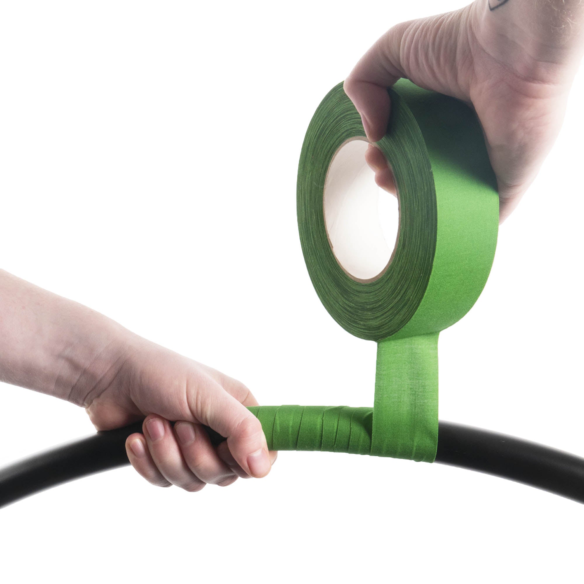 taping a hoop with green 3.8cm