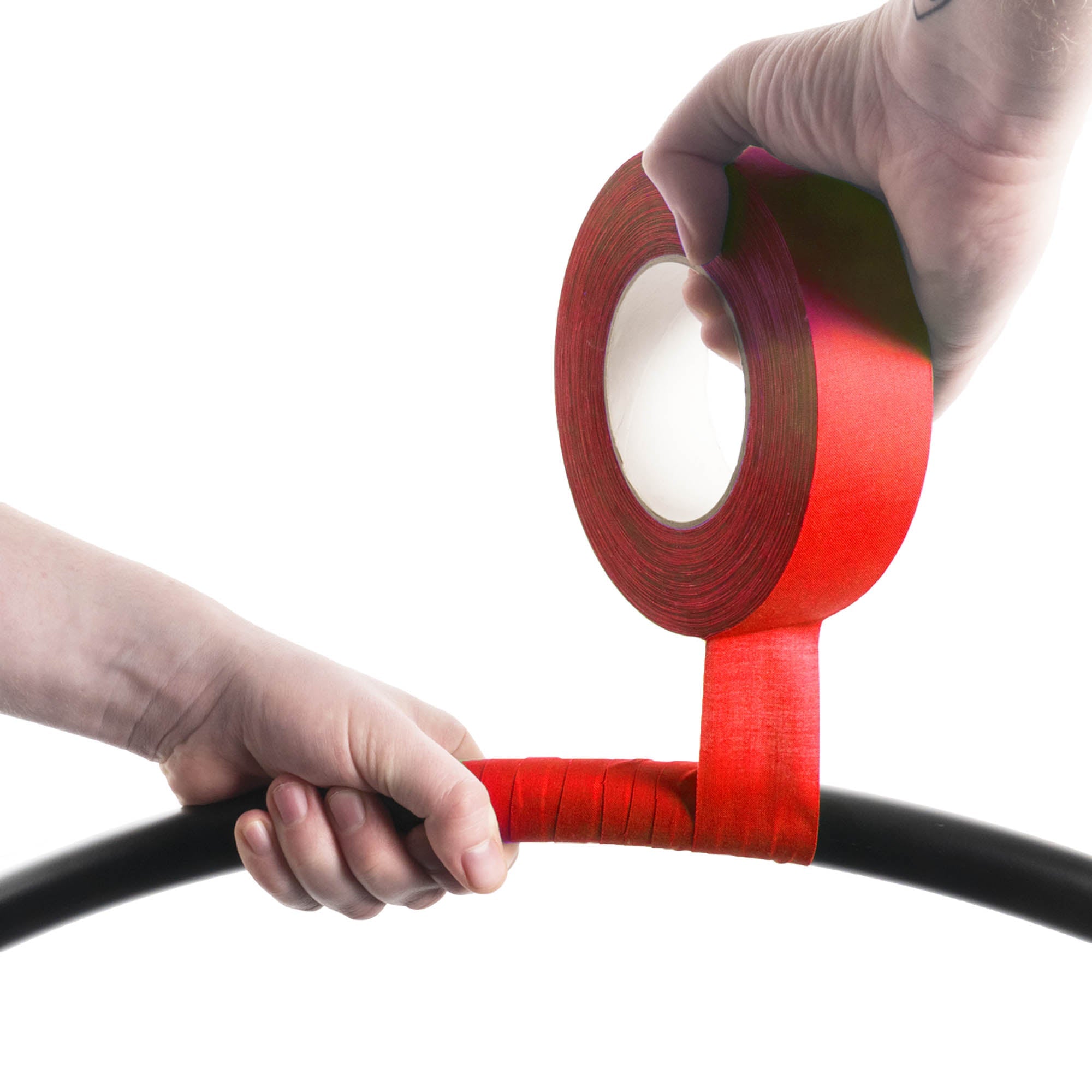 taping a hoop with red 3.8cm