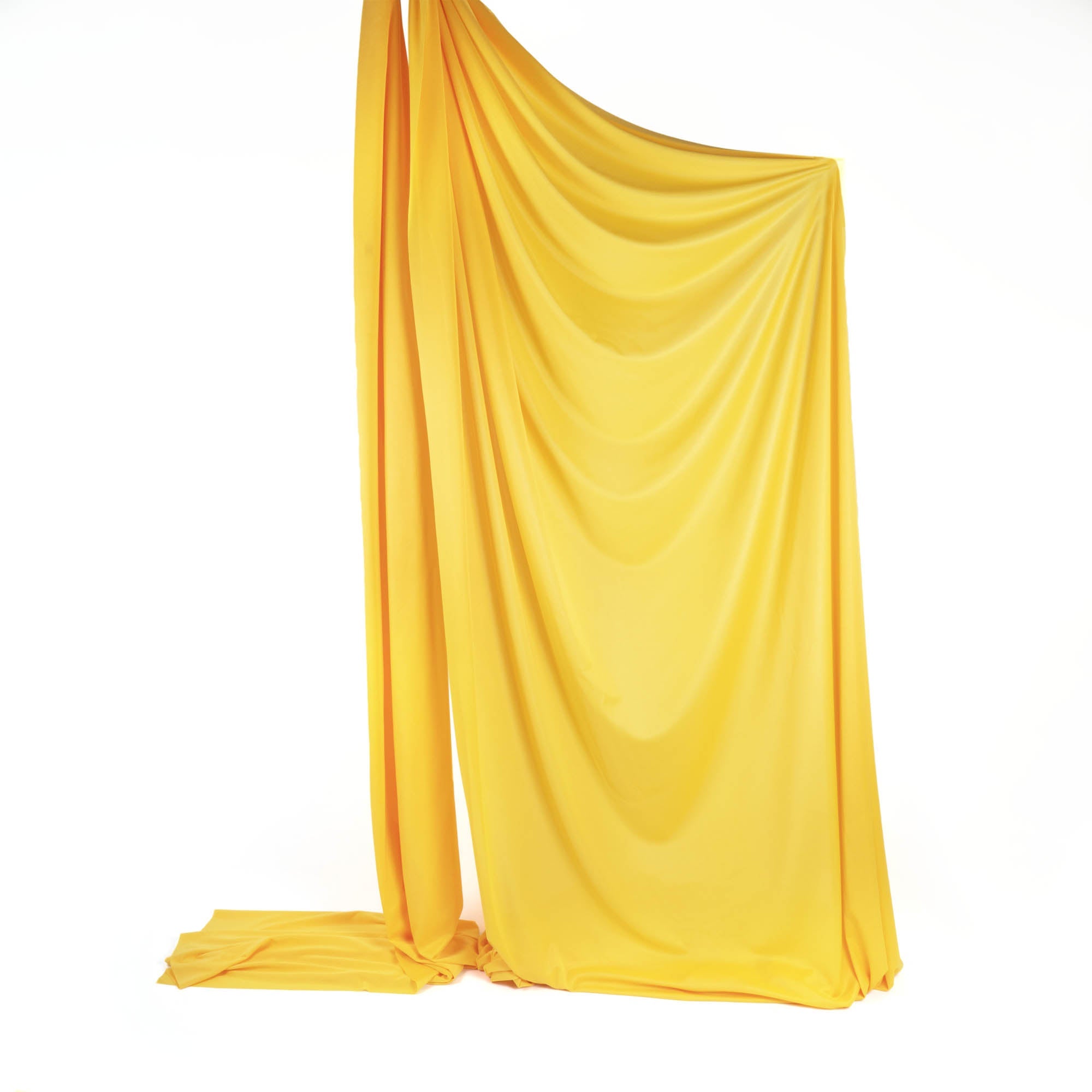 Golden yellow silk rigged