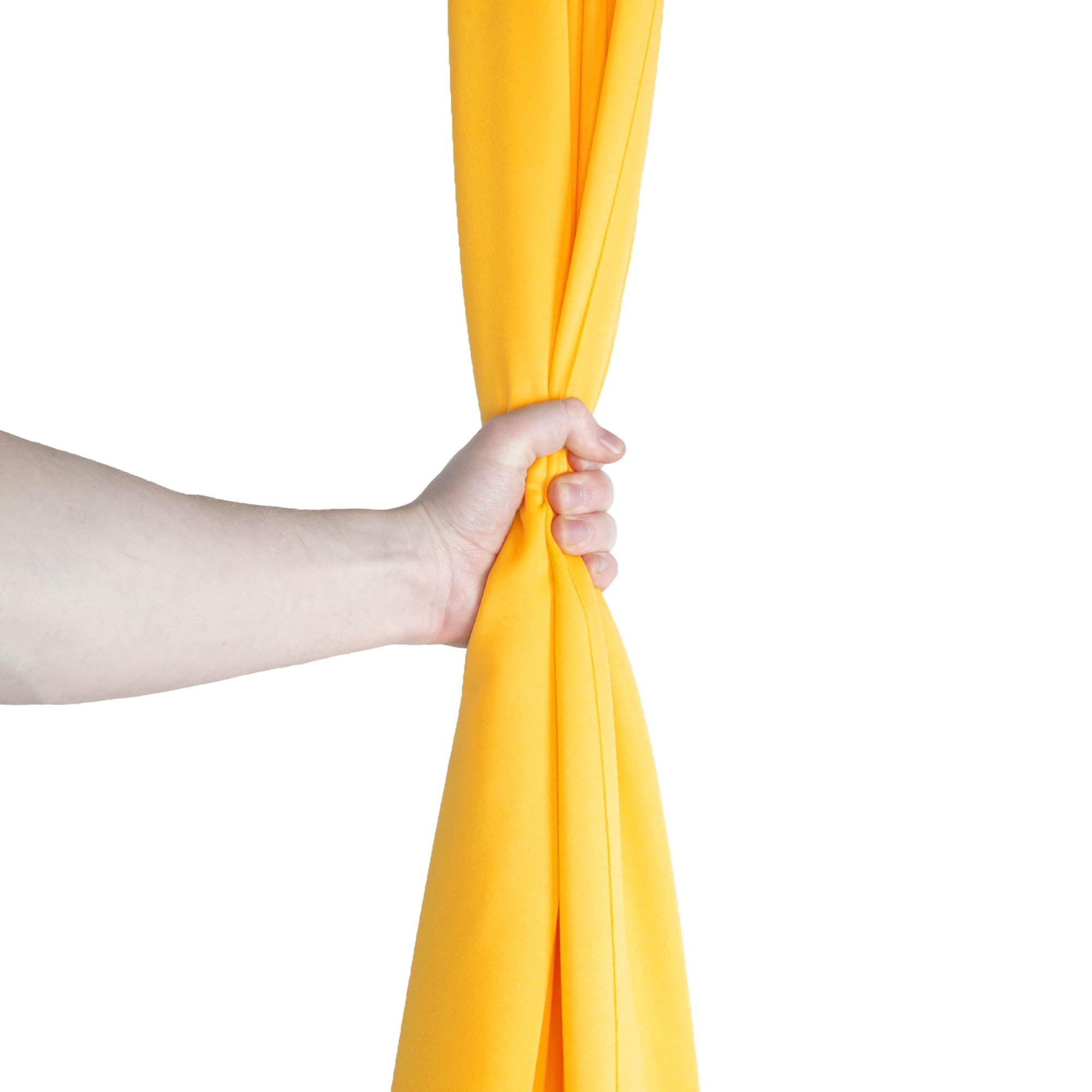 Firetoys youth aerial silk golden yellow in hand