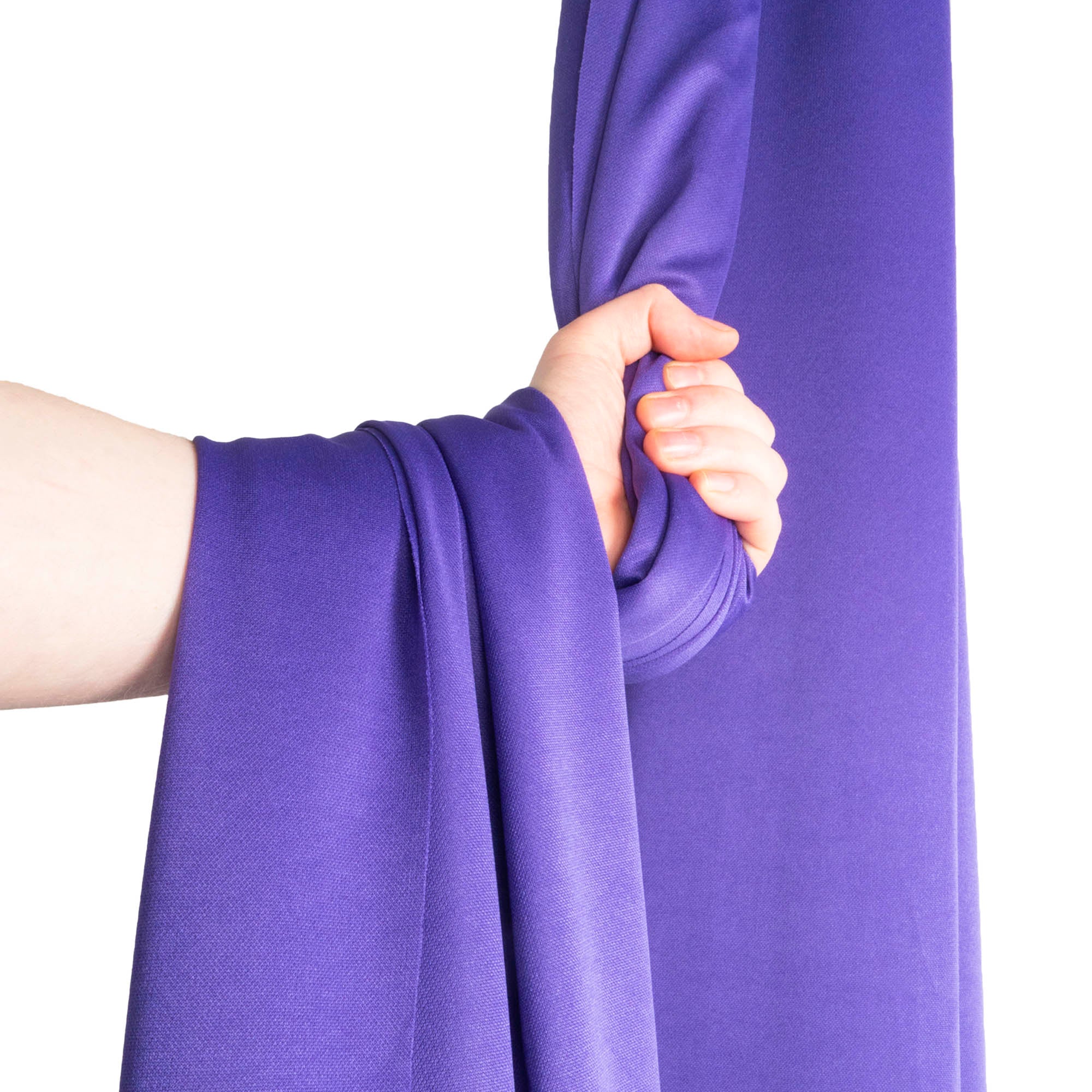 Firetoys youth aerial silk purple wrapped over hand