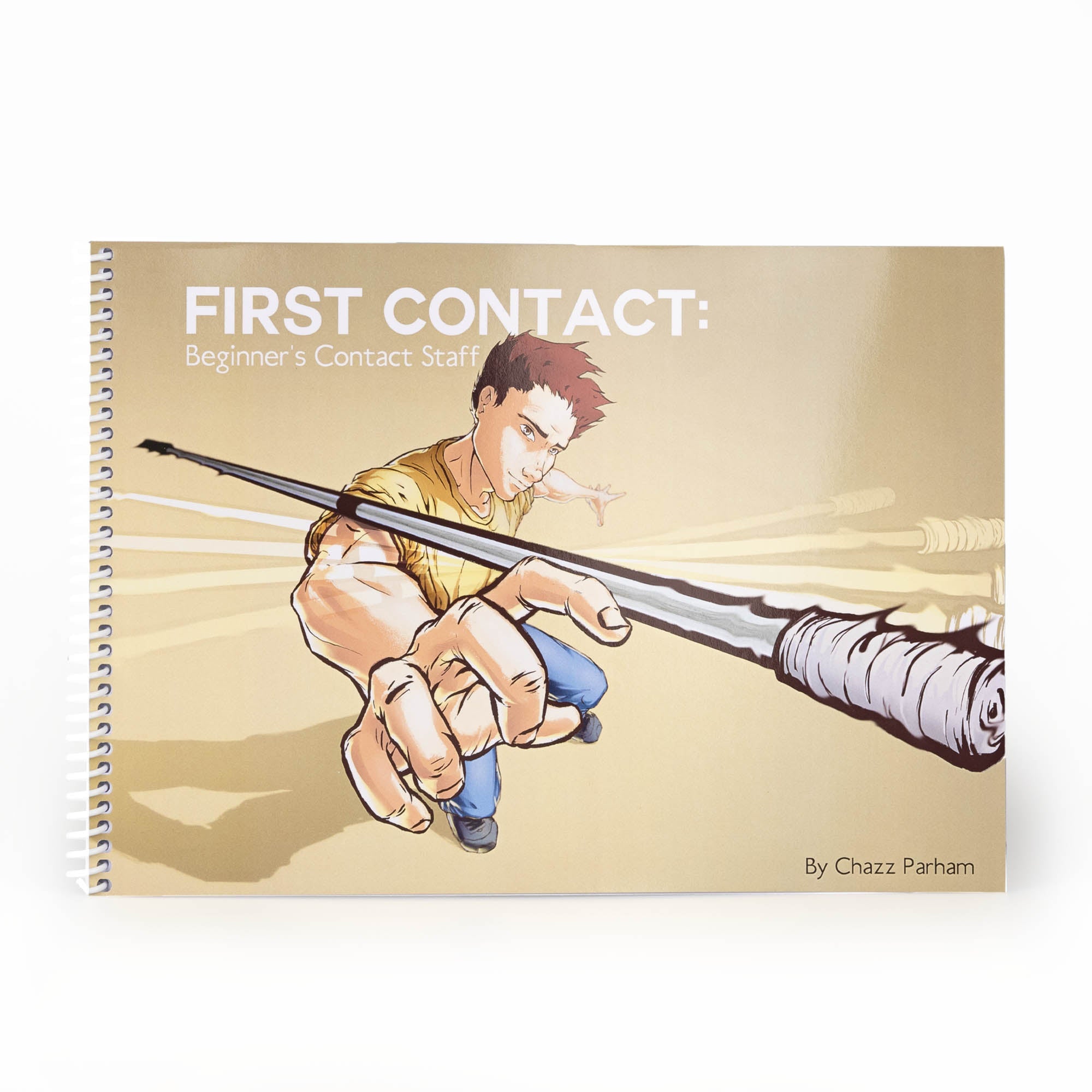 First contact begginers contact staff book on a white background