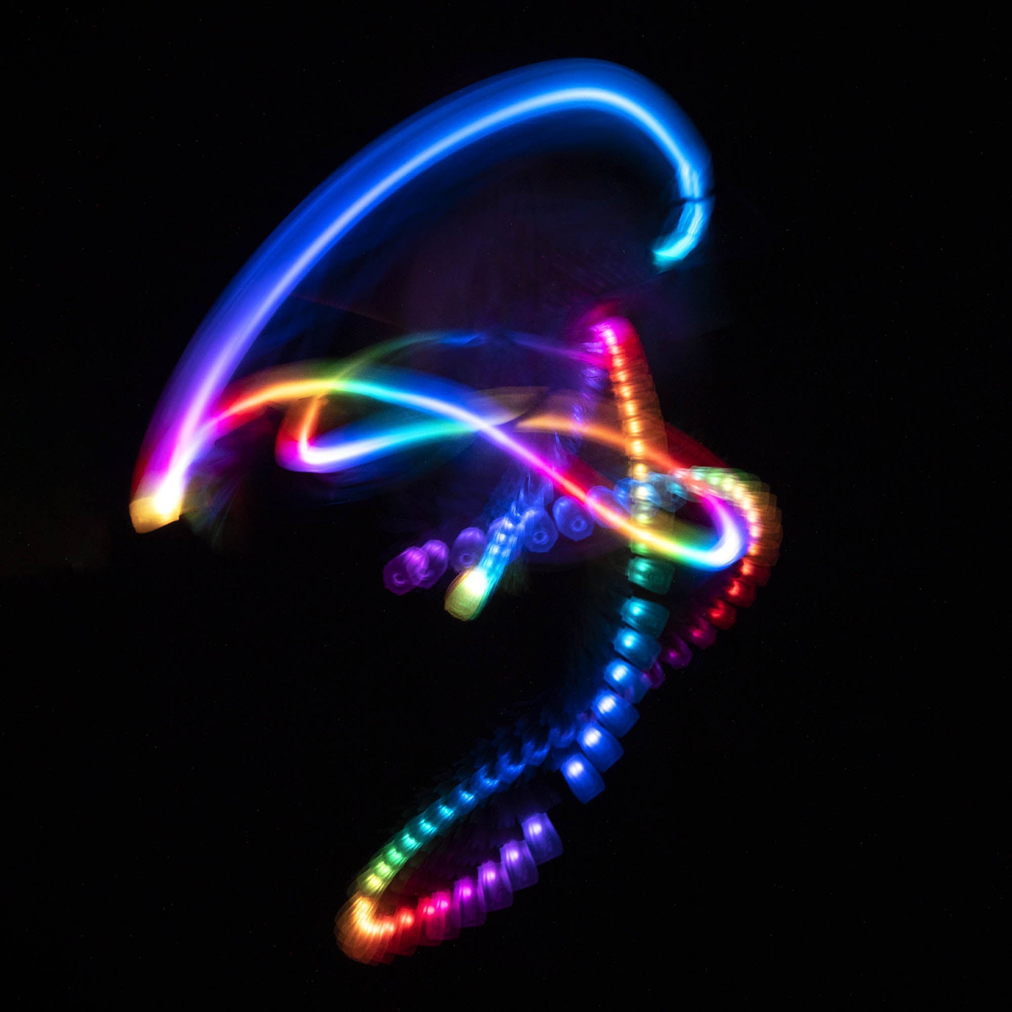 Flowtoys Composite LED Glow Flower Stick V2 light trail