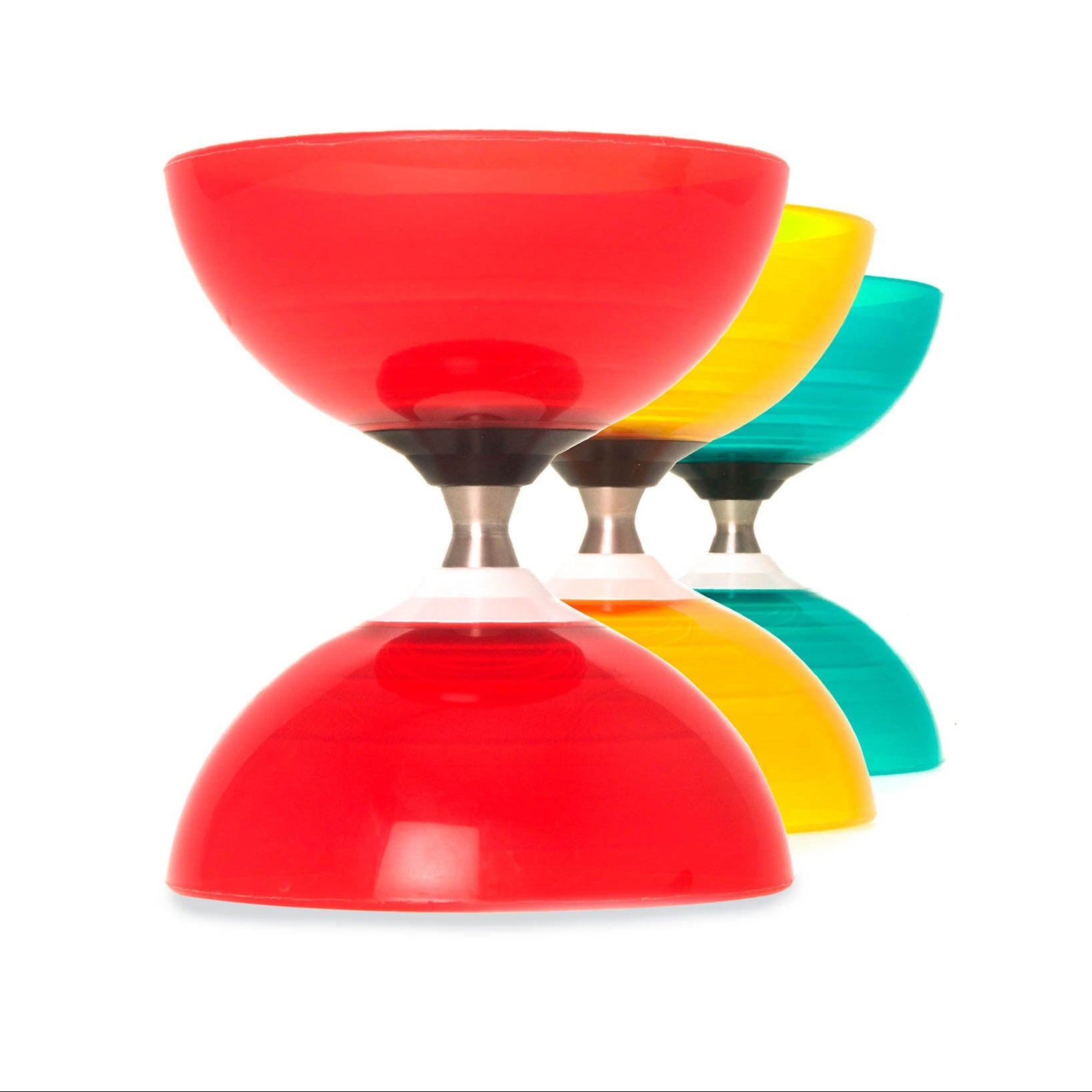Henry's beach three hub diablo in red, yellow and turquoise